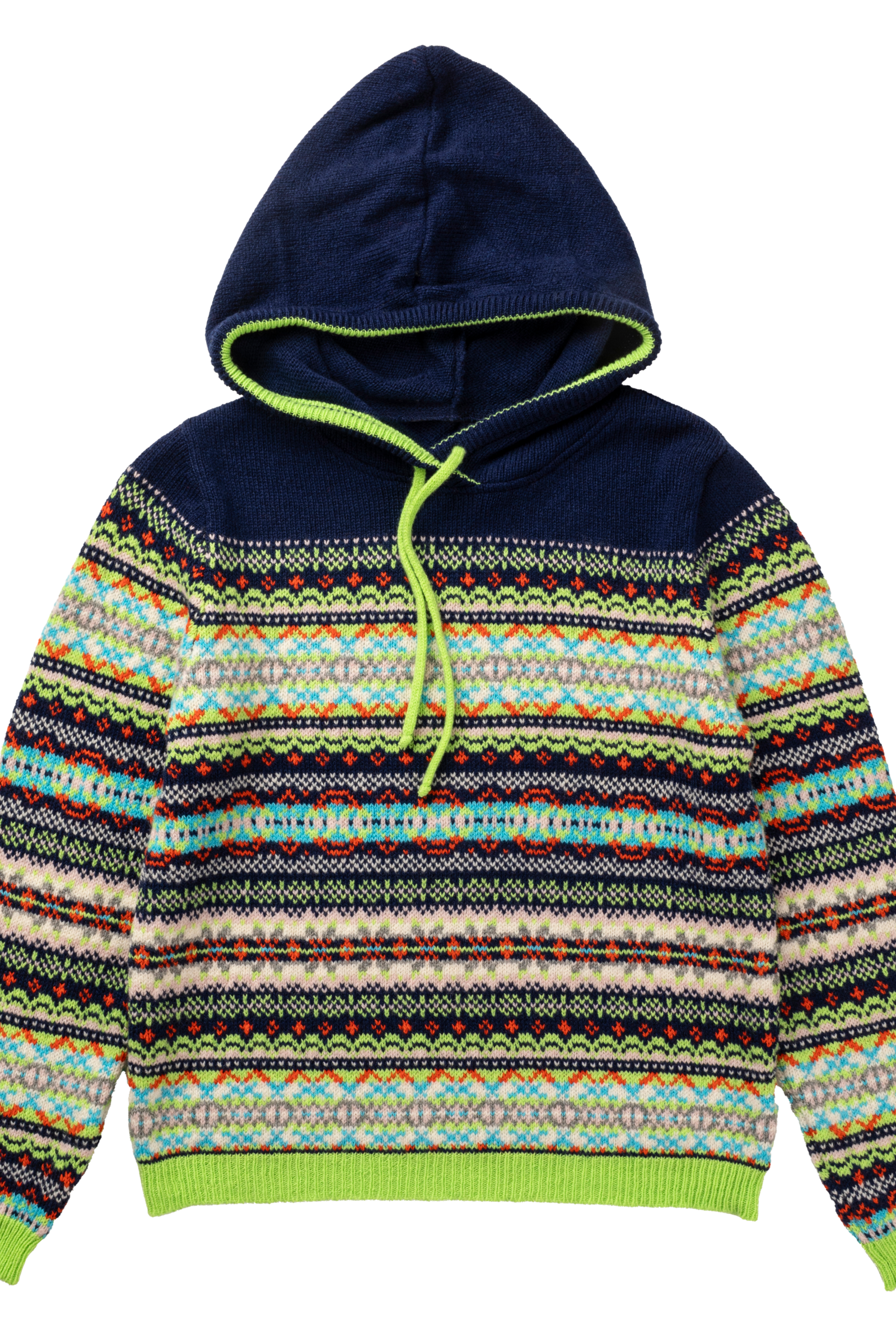 Eribé Eribé Kinross Hoody Sweater Frolic | Vrolijke Trui van 100% Lamswol