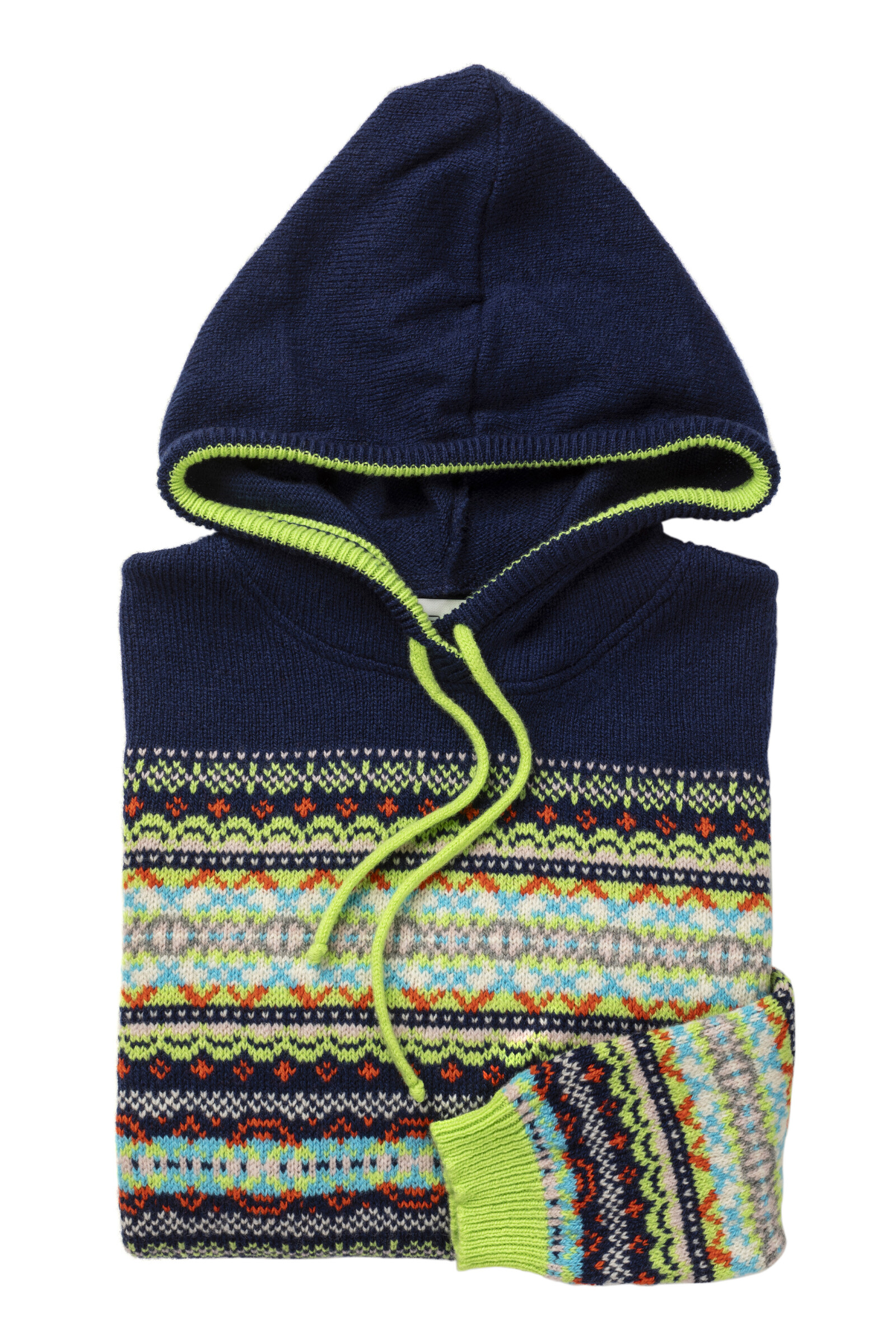 Eribé Eribé Kinross Hoody Sweater Frolic | Vrolijke Trui van 100% Lamswol