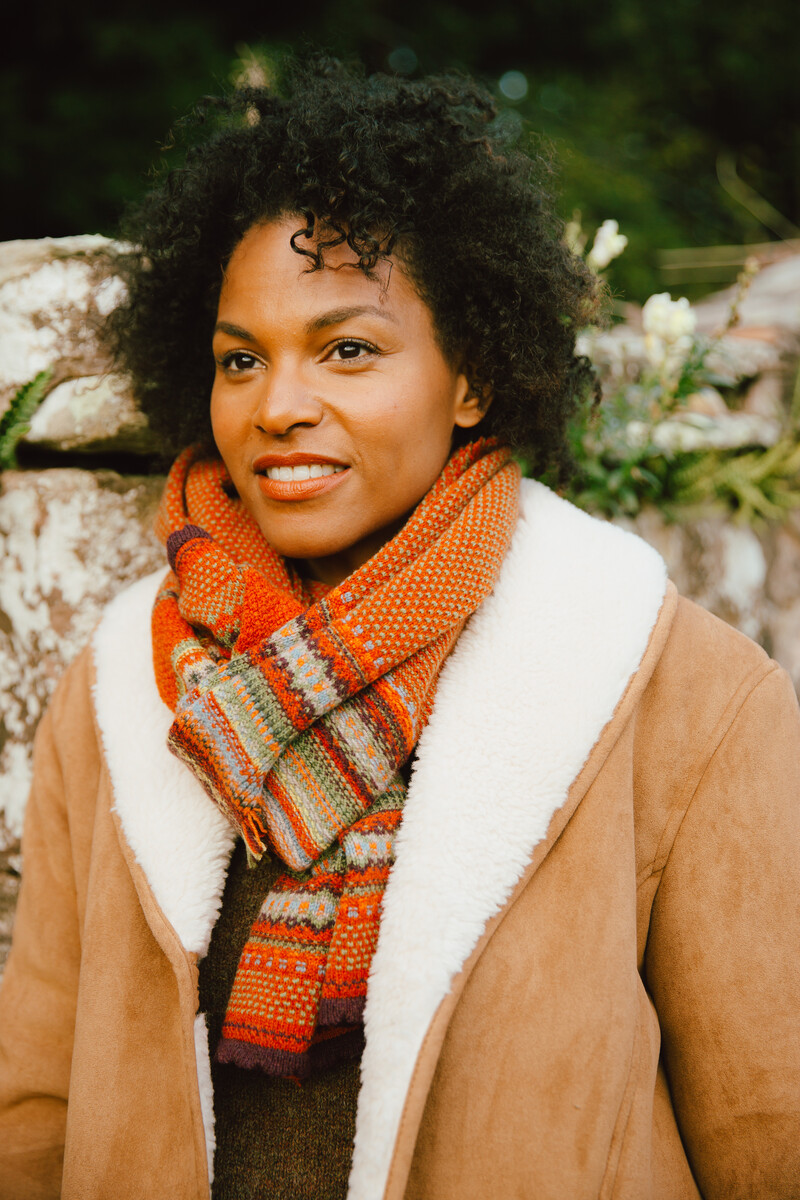 Eribé Alpine Scarf Copperland | Warm Merino Wool Scarf