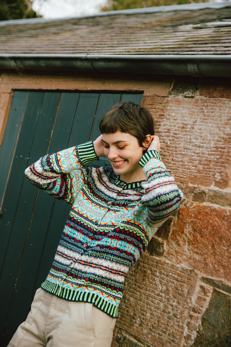 Eribé Kinross Cardigan Frolic | Luxe in 100% Lamswol