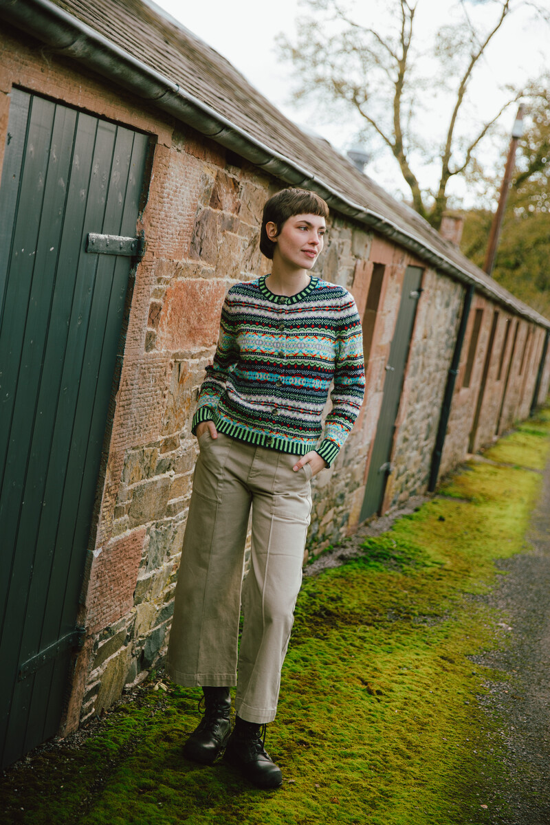 Eribé Kinross Cardigan Frolic | Luxury in 100% Lambswool
