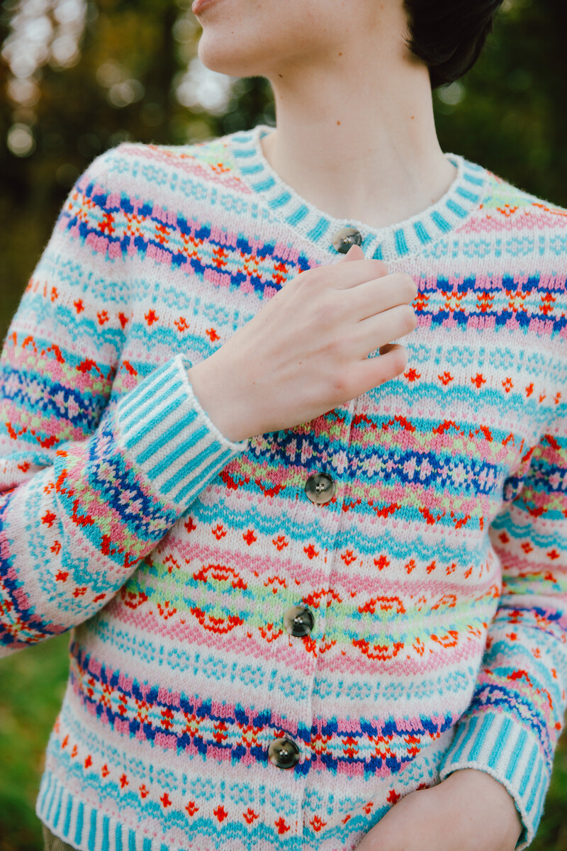 Eribé Kinross Cardigan Mural | Luxe in 100% Lamswol