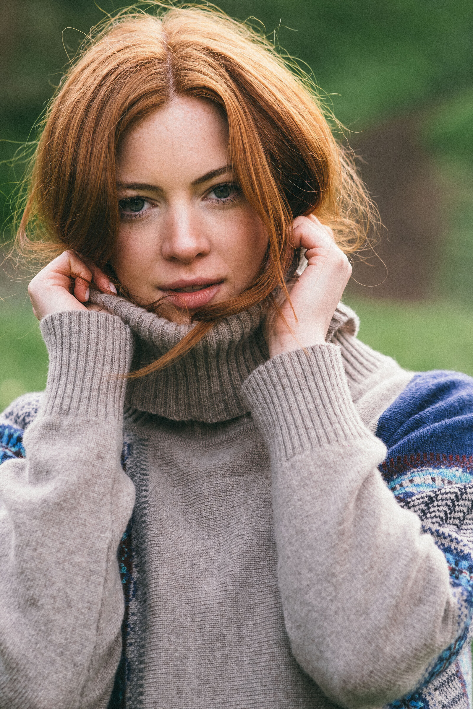 Eribé Eribé Montrose Cowl Sweater Oban Sky | Schottischer Pullover mit Besonderem Design