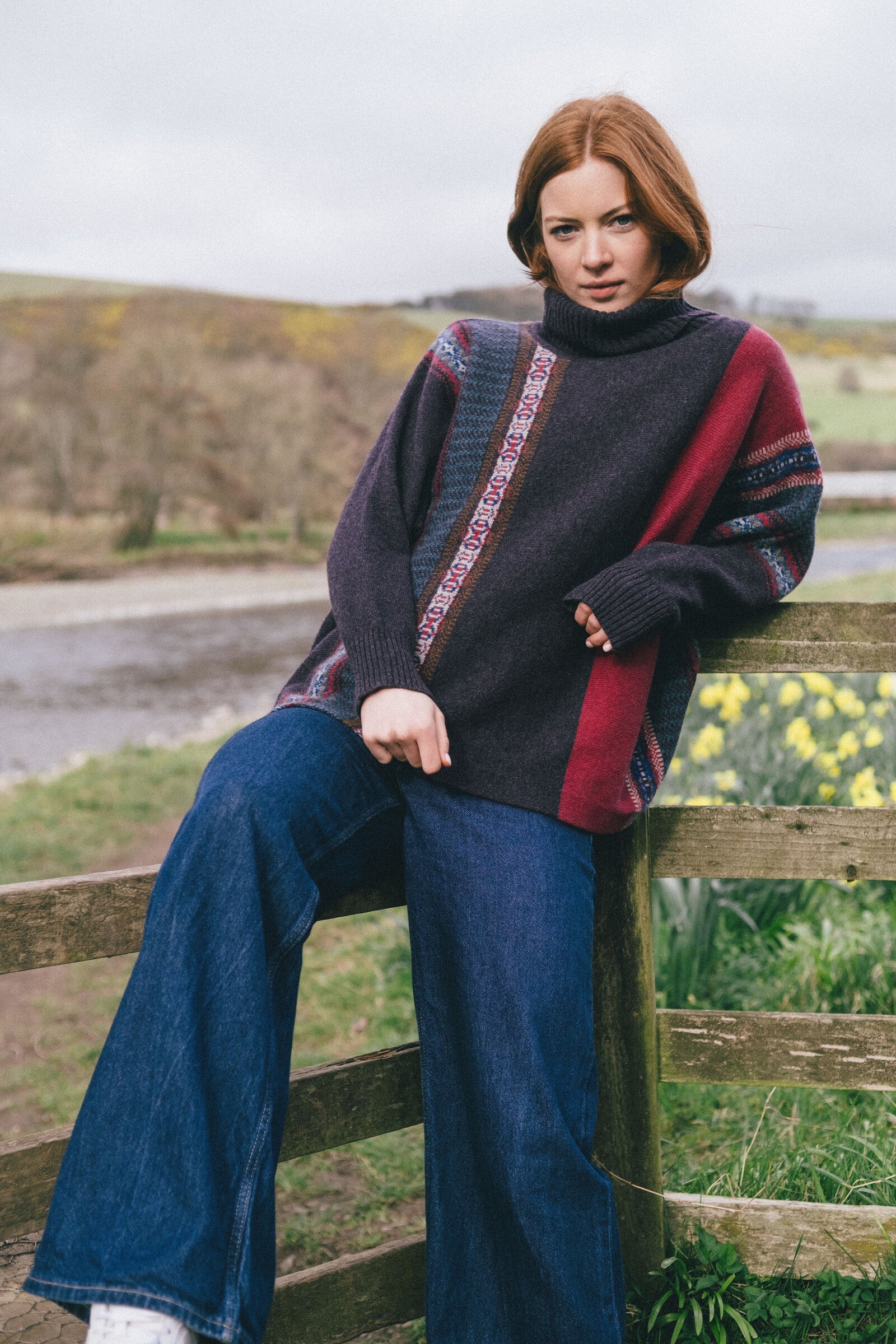 Eribé Eribé Montrose Cowl Sweater Bramble | Scottish Sweater with Special Design