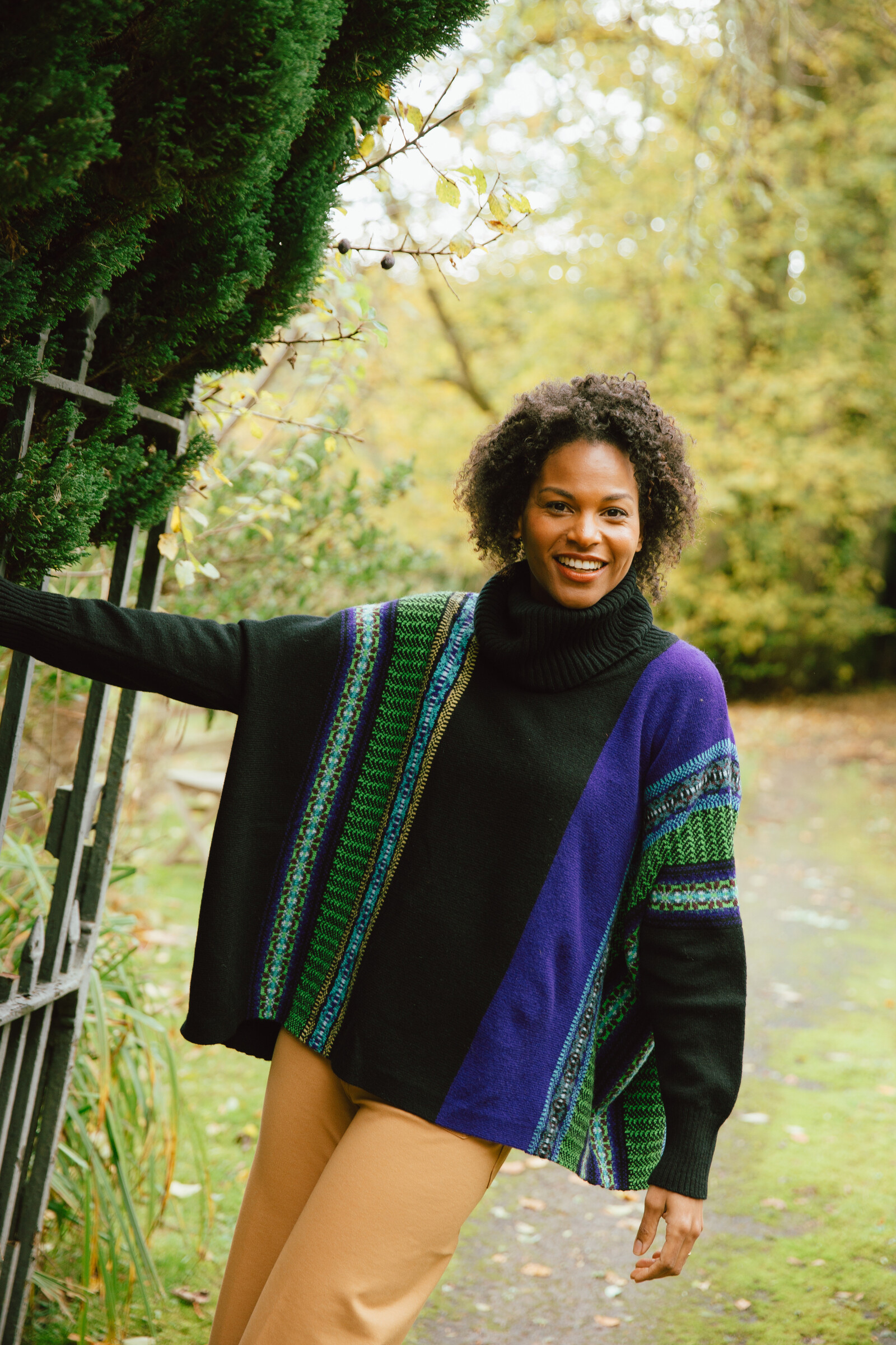 Eribé Eribé Montrose Cowl Sweater Sirius | Schotse Trui met Bijzonder Design