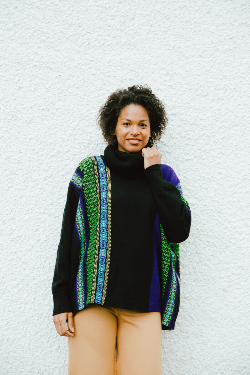 Eribé Montrose Cowl Sweater Sirius | Schotse Trui met Bijzonder Design