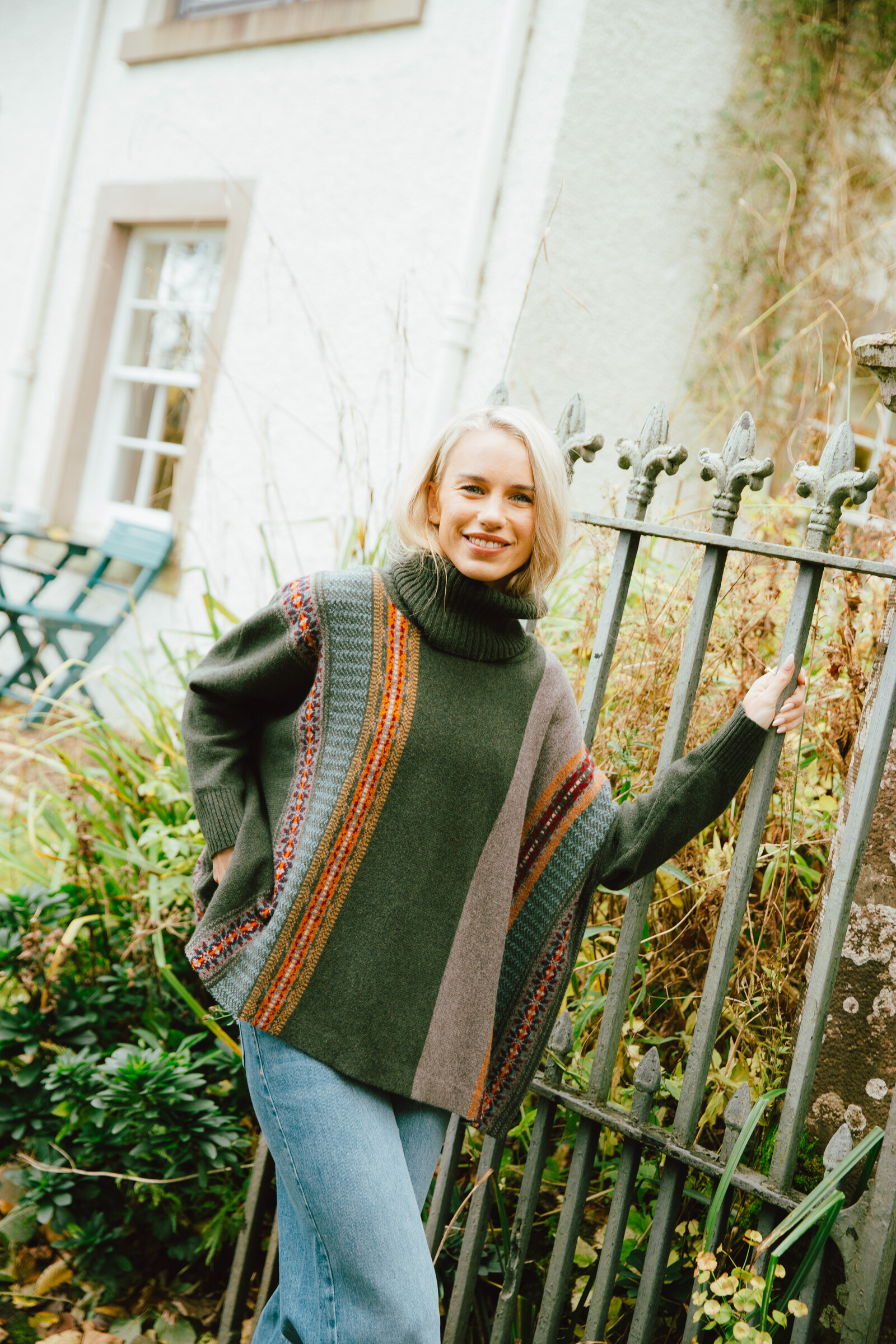 Eribé Eribé Montrose Cowl Sweater Bracken | Pull Écossais au Design Spécial