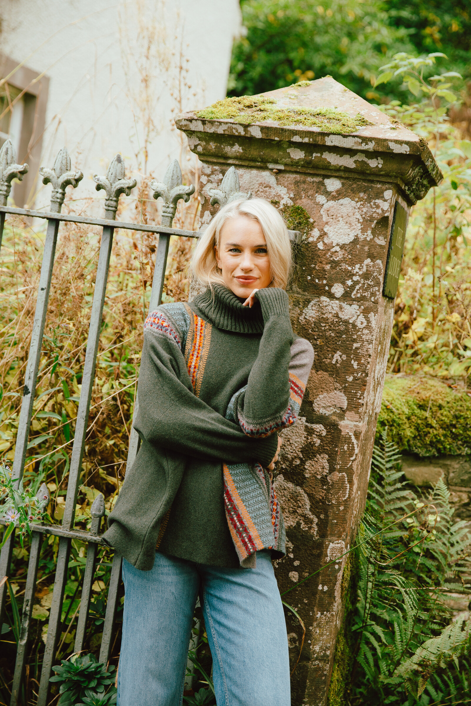 Eribé Eribé Montrose Cowl Sweater Bracken | Schotse Trui met Bijzonder Design