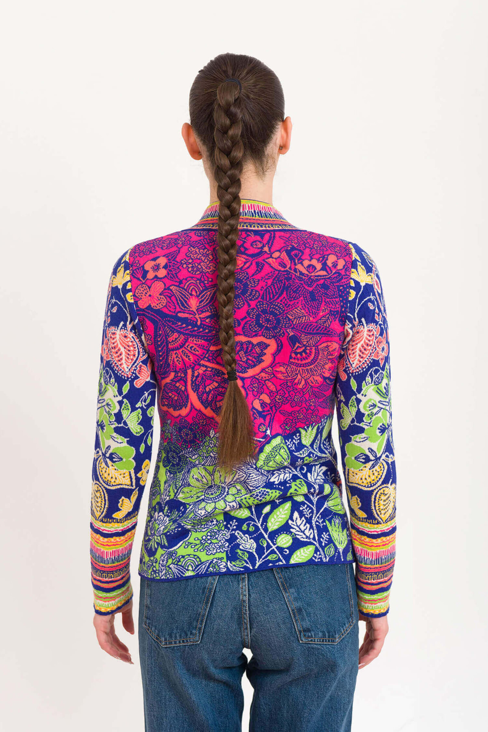 KOOI Knitwear KOOI Knitwear - Cardigan Nia Multicolor | Lavish KOOI Cardigan of 100% Organic Cotton