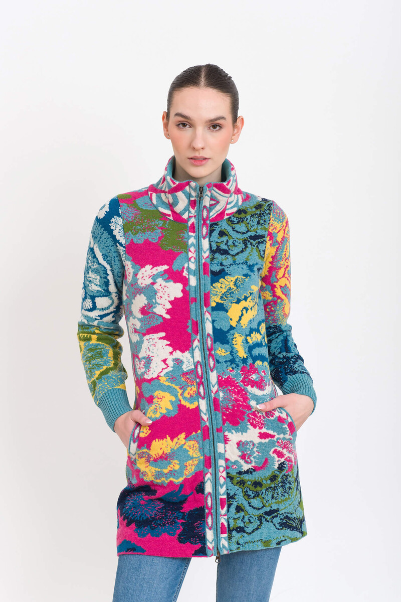Dynamic KOOI Cardigan Kediri Multicolor – Colour, Warmth & Art