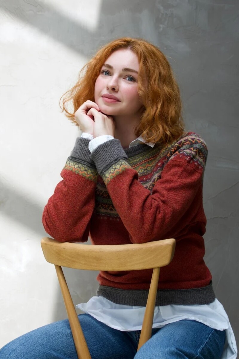 Eribé Alpine Short Sweater Copperleaf |  Warm and Soft Sweater in Brown Shades