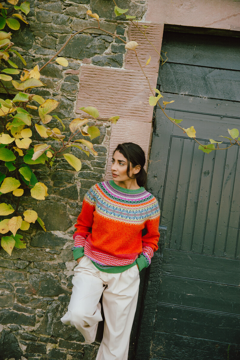 Eribé Alpine Sweater Bellarose |  Warm and Soft Sweater in Orange Shades