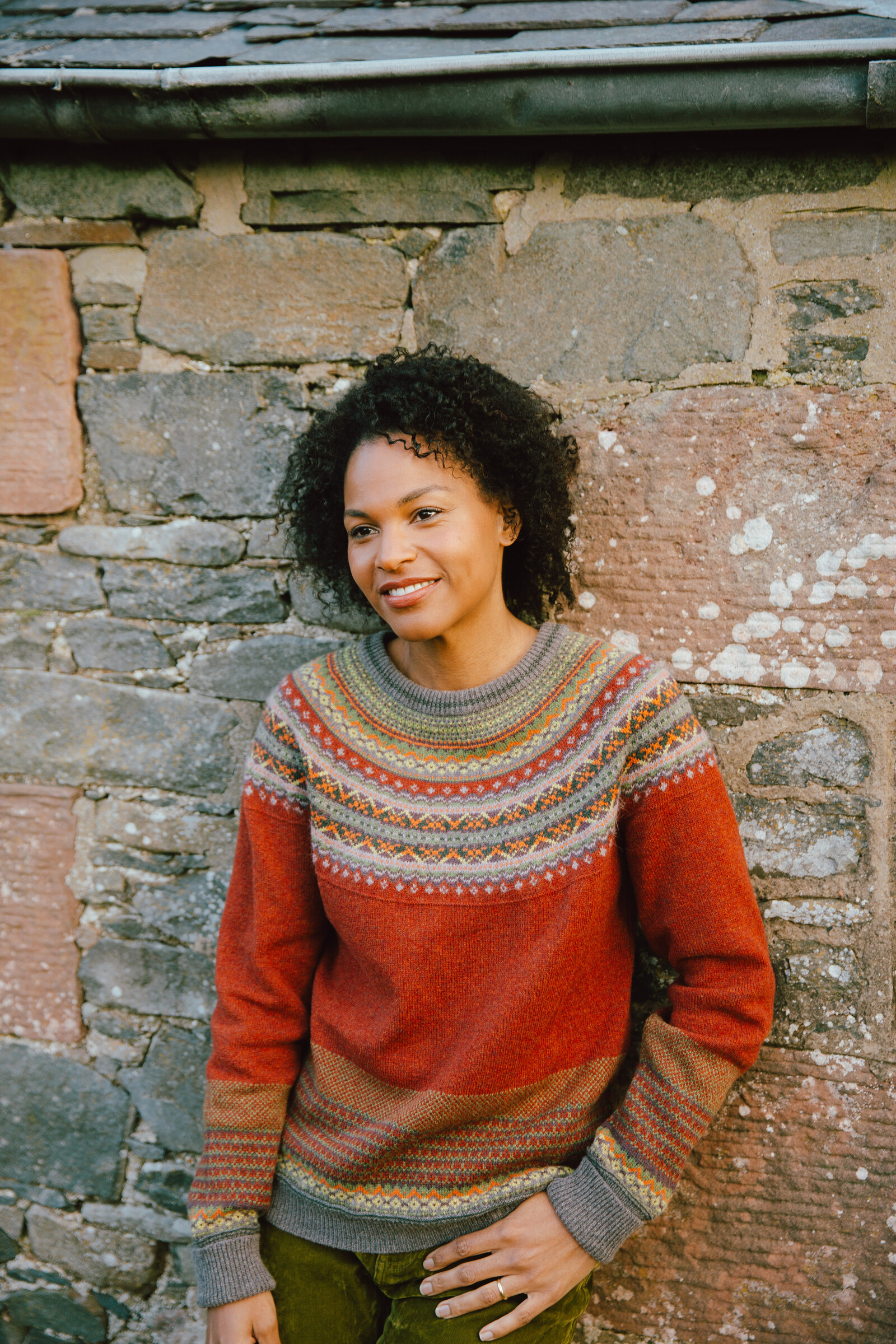 Eribé Eribé Alpine Sweater Copperleaf |  Pull Chaud et Doux dans des Tons Marron