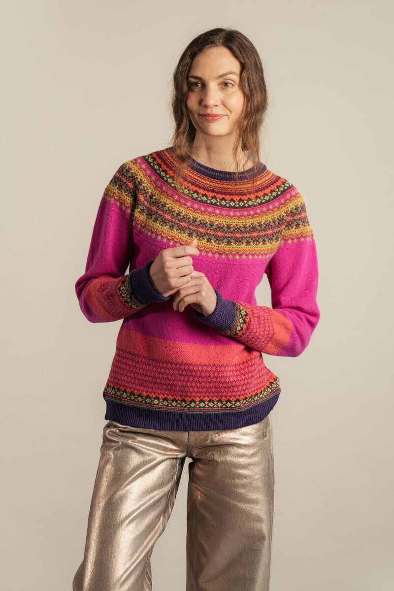 Eribé Alpine Sweater Jazz |  Warm and Soft Sweater in Pink Shades