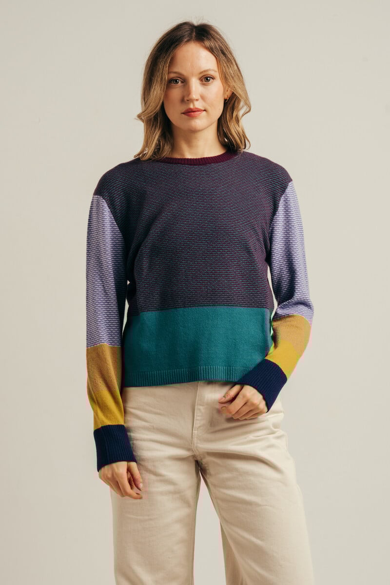 Eribé Melrose Tweed Sweater Muir |  Harmonious Sweater 100% Extra Fine Merino Wool