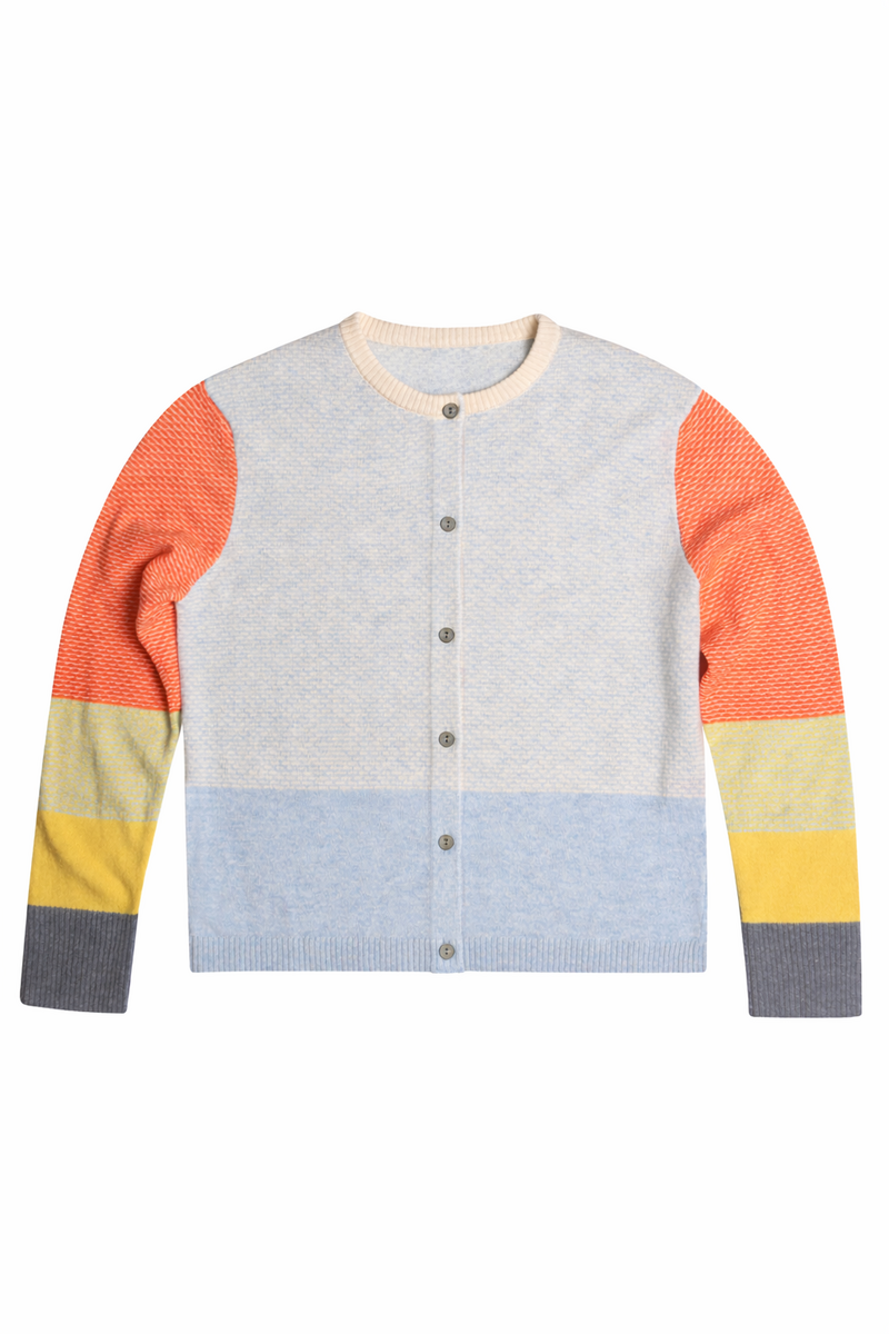 Eribé Melrose Tweed Cardigan Musselburgh |  Charaktervolle Strickjacke aus 100% Extrafeiner Merinowolle