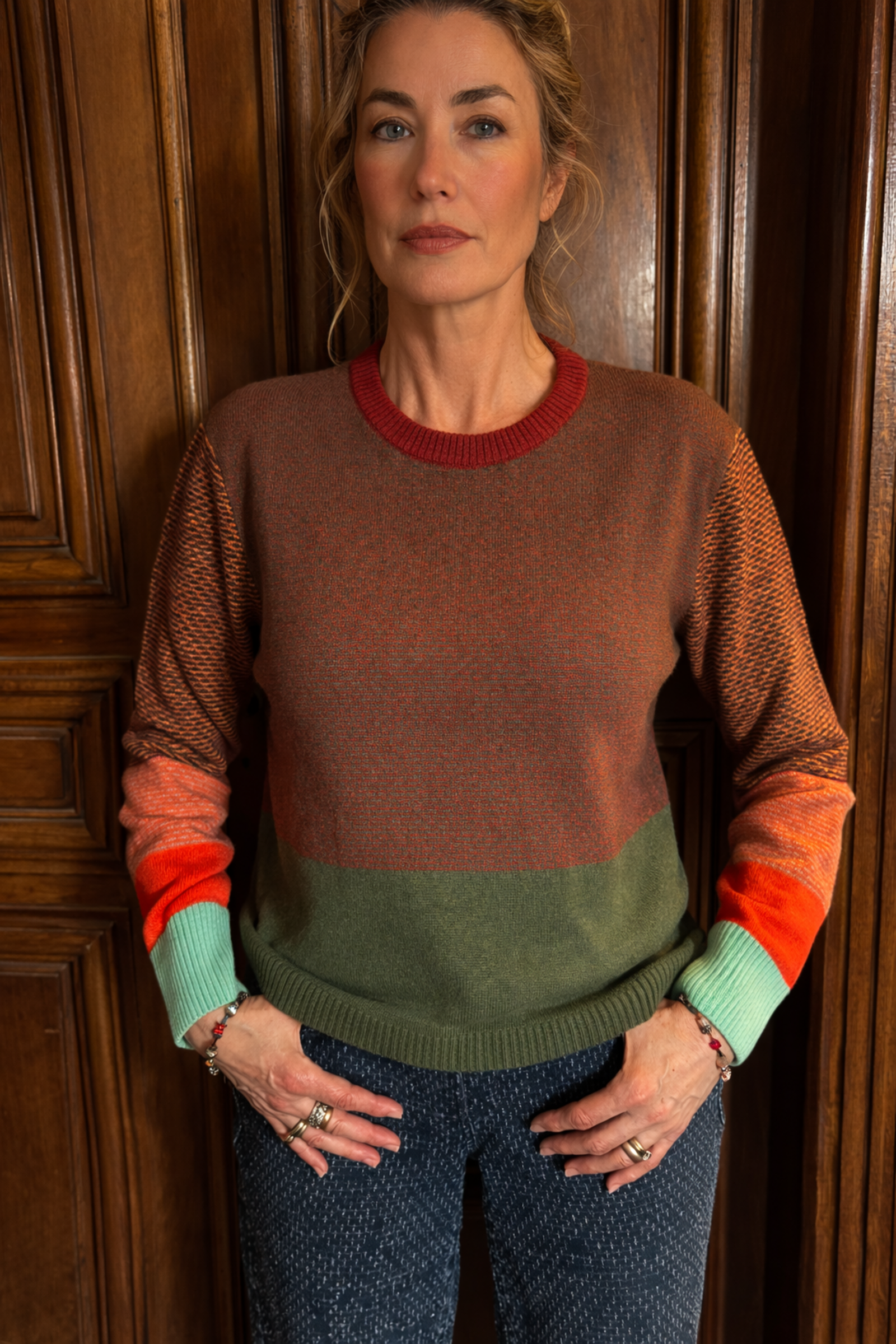 Eribé Eribé Melrose Tweed Sweater Dundee |  Pull Puissant en 100% Extra Fine Laine Mérinos