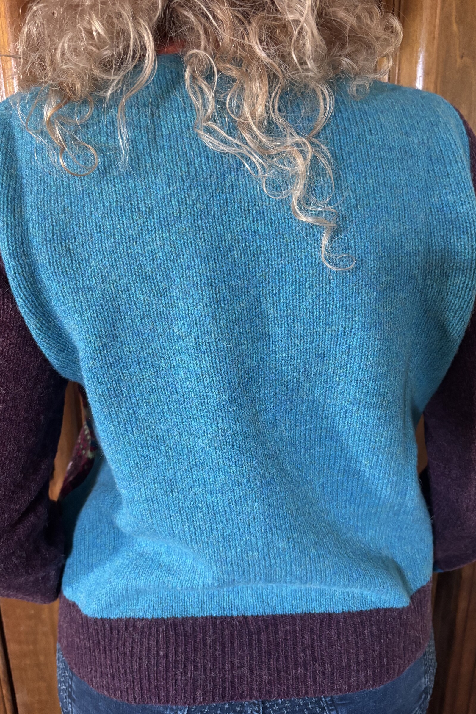 Eribé Eribé Westray Block Sweater Killearn | Trui met Colour Blocking en Fair Isle Patroon