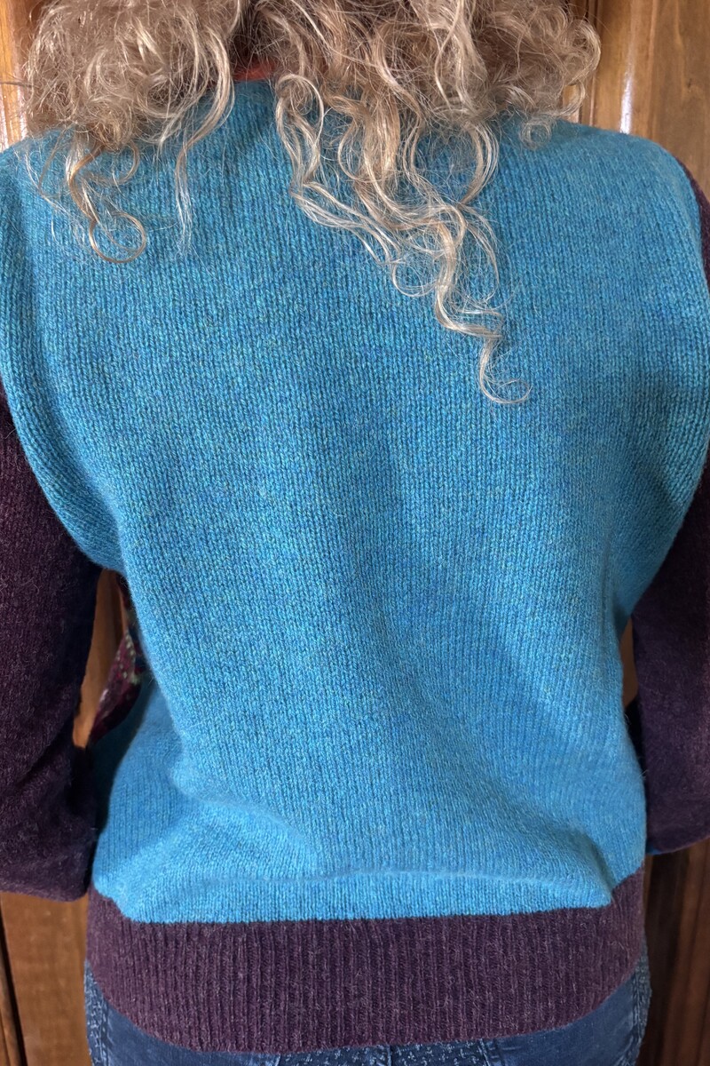 Eribé Westray Block Sweater Killearn | Pull avec Colour Blocking et Motif Fair Isle