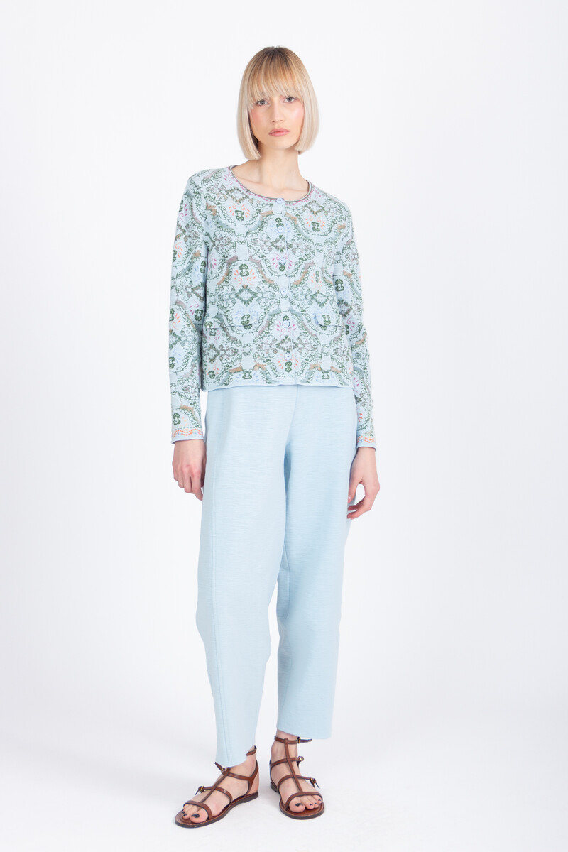 IVKO - Jacket with Pockets Ornament Pattern Sky | Zomers Jasje met Zakken