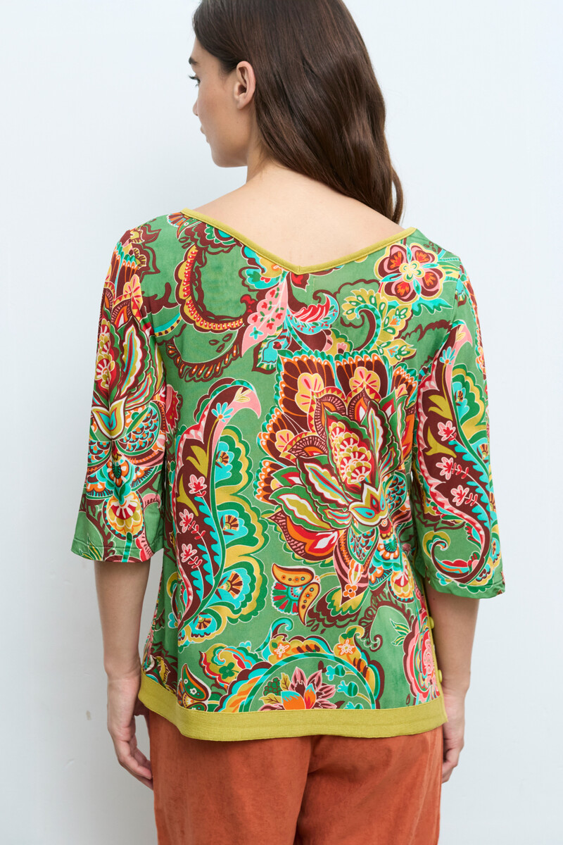 Cap Juluca A New Story Aldo Martins - Shirt Flowers Green | Shirt aux Couleurs Vives d'Aldo Martins