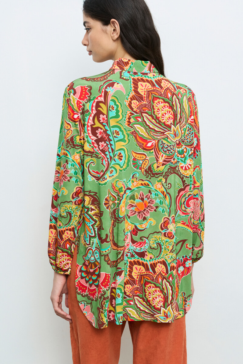 Cap Juluca A New Story Aldo Martins - Blouse Flowers Green | Chemisier aux Couleurs Vives d'Aldo Martins