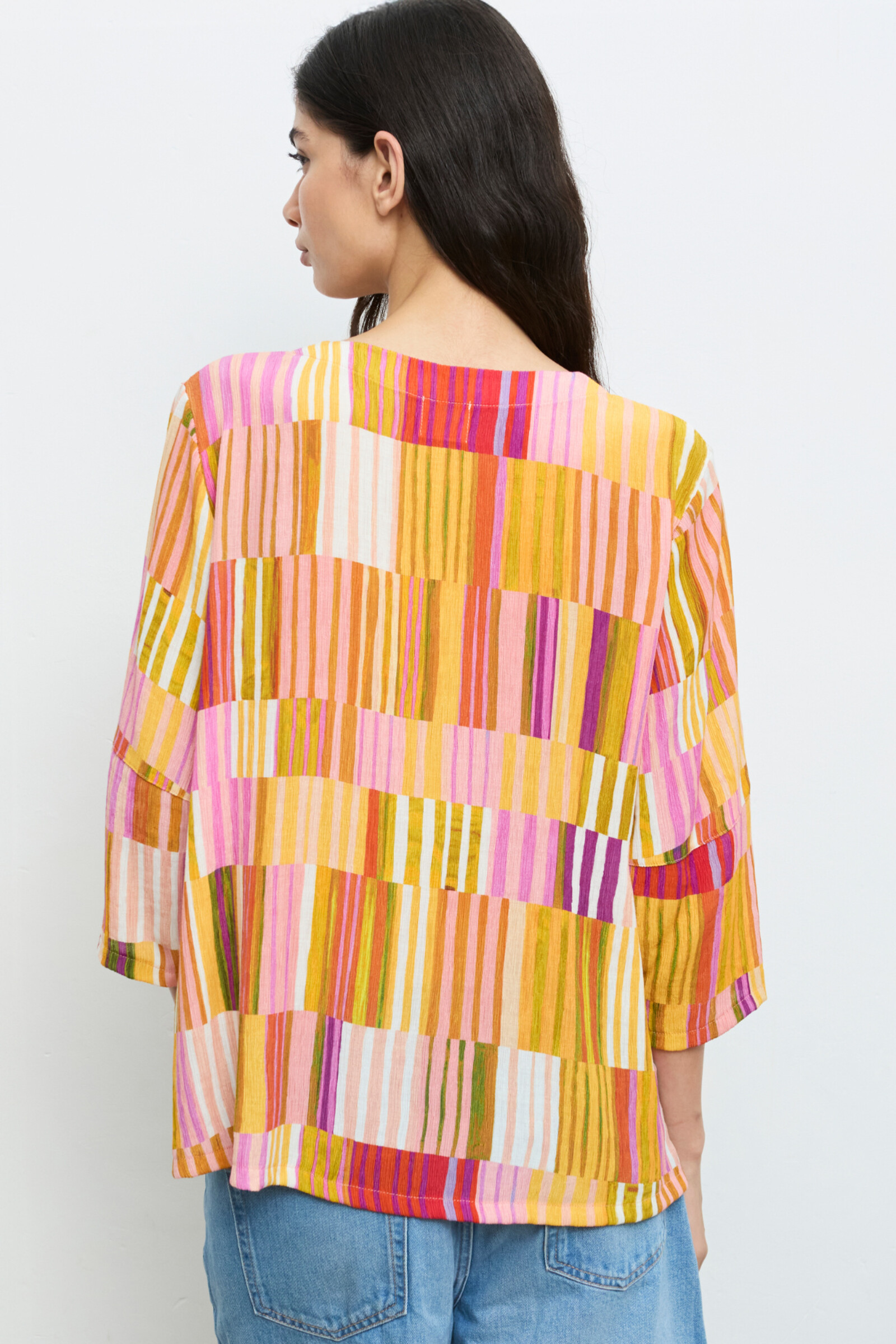 Aldo Martins  Cap Juluca A New Story Aldo Martins - Shirt Patchwork Orange | Shirt aux Couleurs Extravagantes d'Aldo Martins