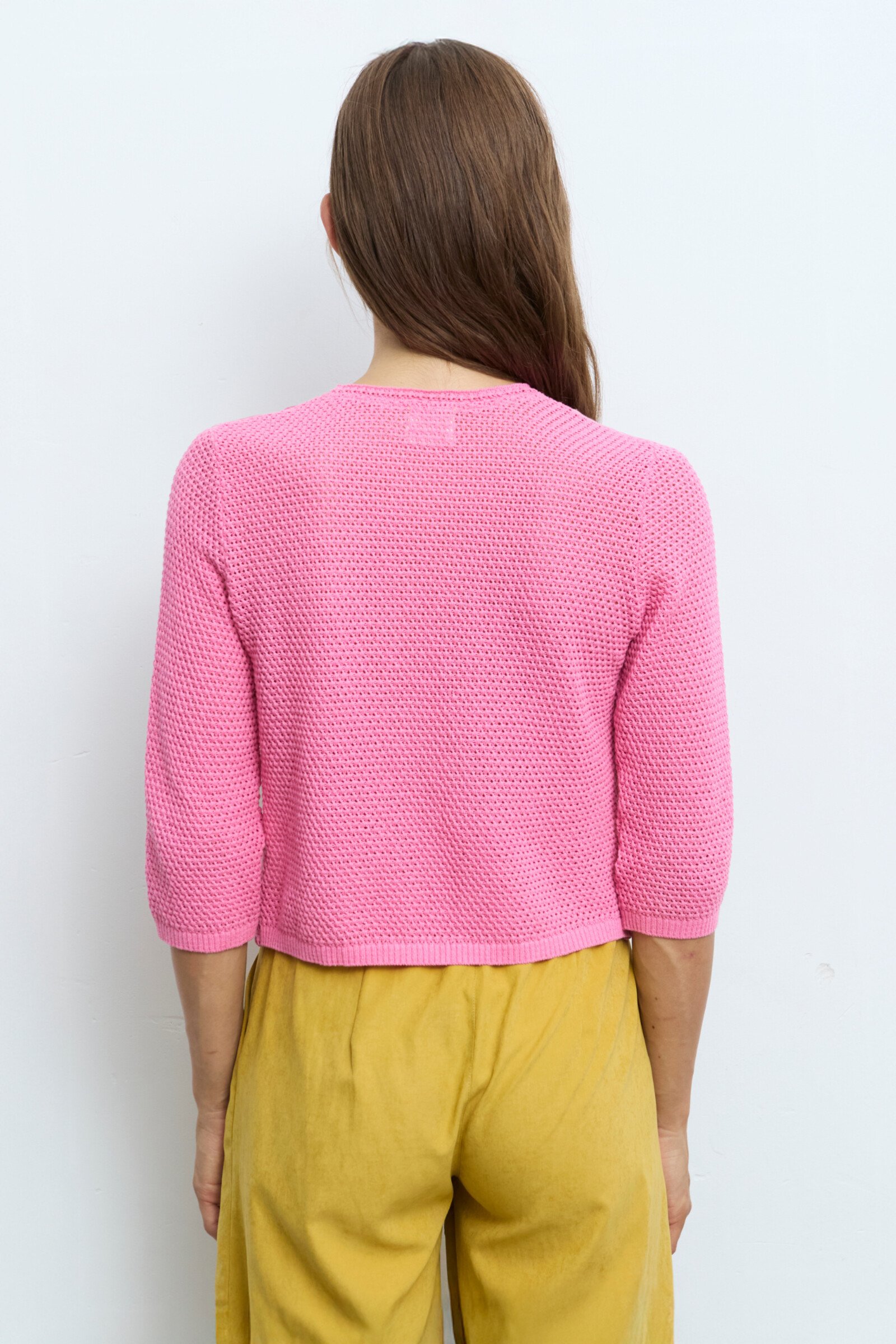 Aldo Martins  Cap Juluca A New Story Aldo Martins - Cardigan Flowers Pink | Romantisch Roze Vest van Aldo Martins