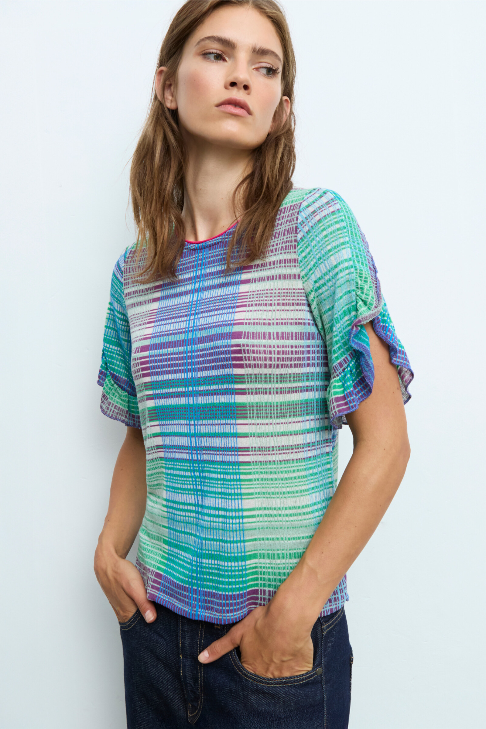 Aldo Martins  Aldo Martins - Shirt Stripes Green | Shirt Rayé Vert en Bambou et Coton