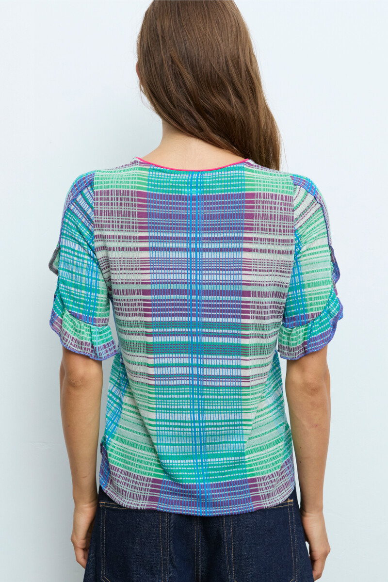 Aldo Martins - Shirt Stripes Green | Shirt Rayé Vert en Bambou et Coton