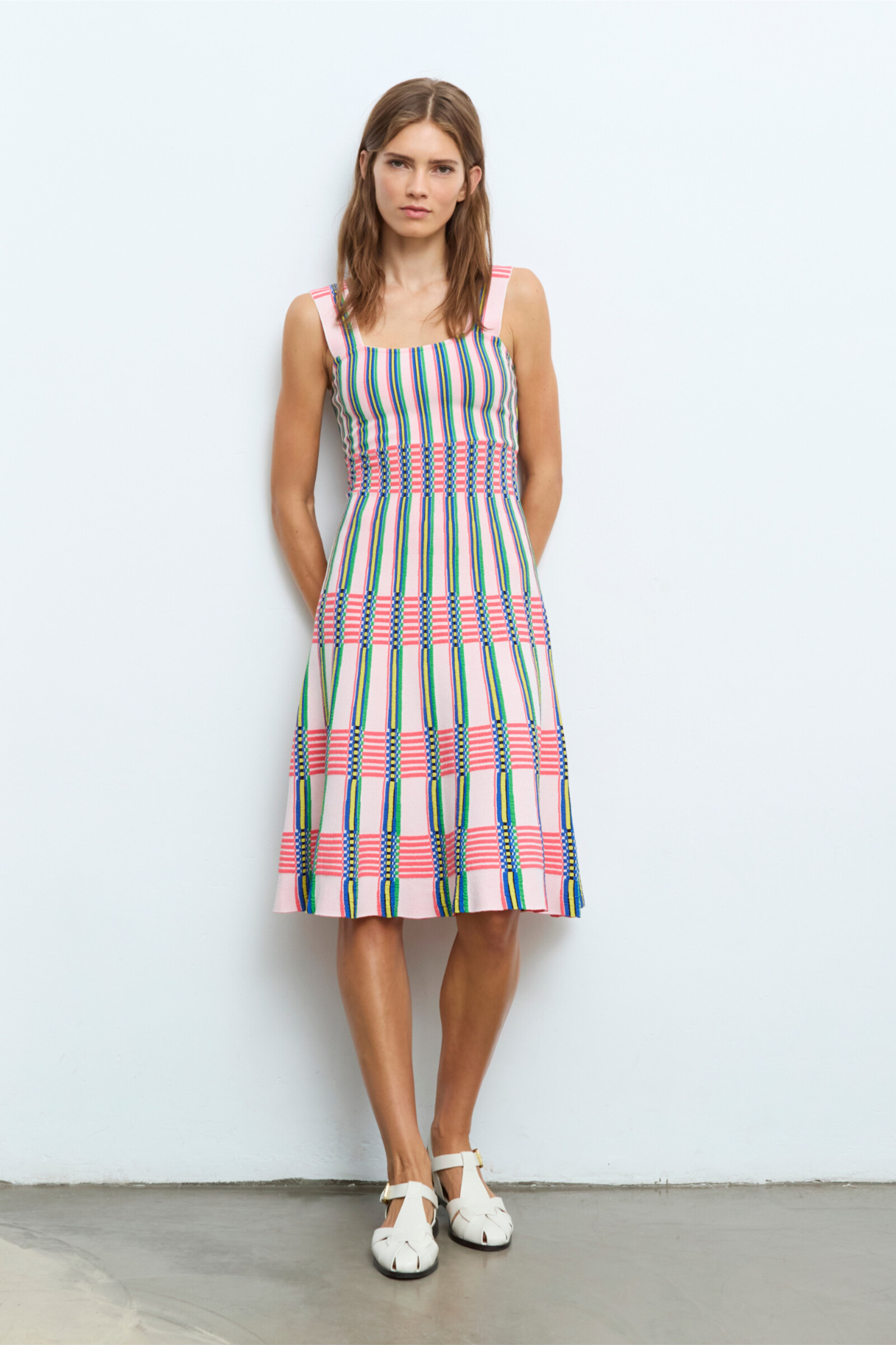 Aldo Martins  Aldo Martins - Dress Stripes Salmon | Prachtige Zomerse Jurk van Aldo Martins