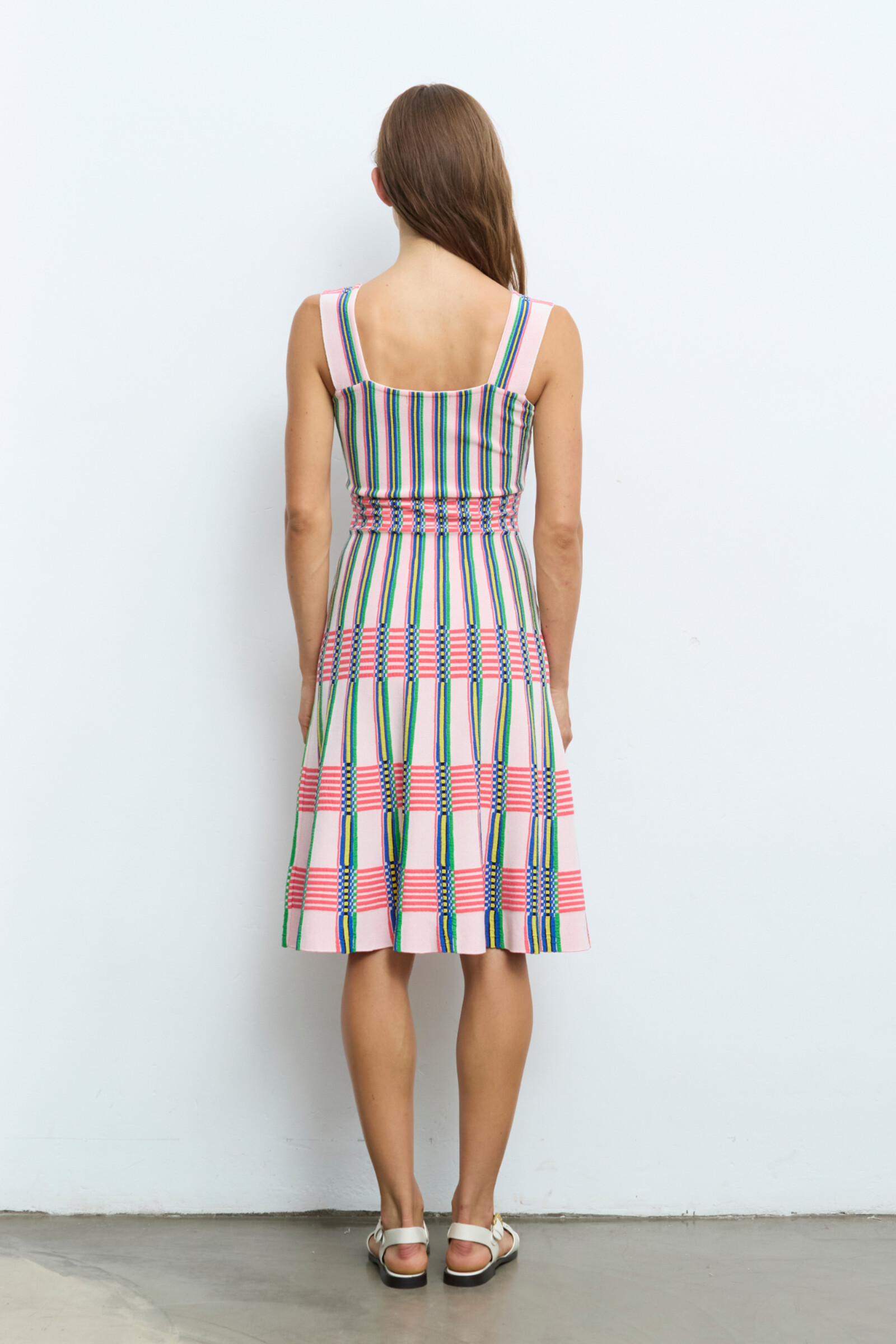 Aldo Martins  Aldo Martins - Dress Stripes Salmon | Belle Robe d'Été d'Aldo Martins