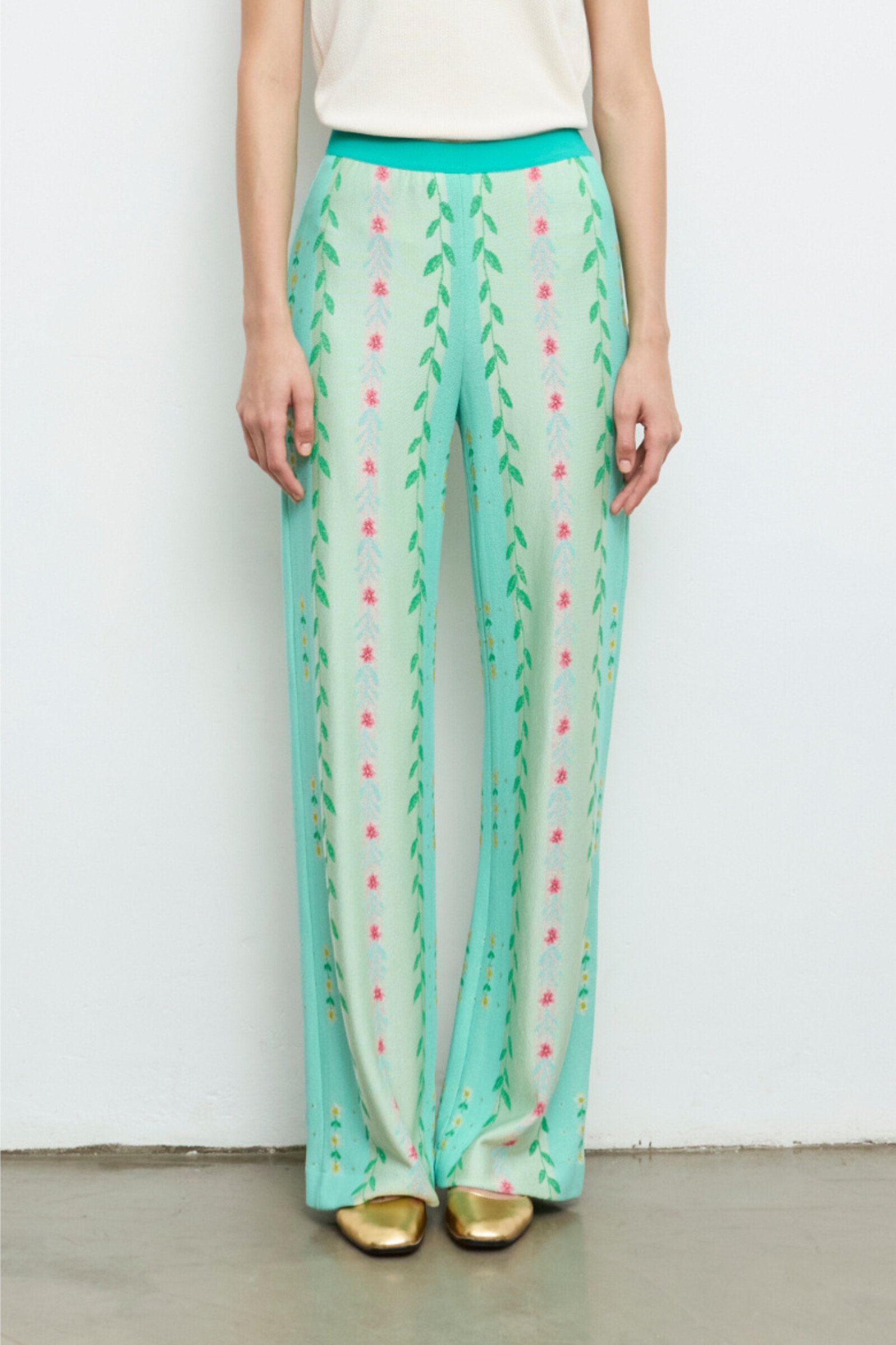 Aldo Martins  Aldo Martins - Pants Leaves Green | Indescribably Beautiful Pants by Aldo Martins