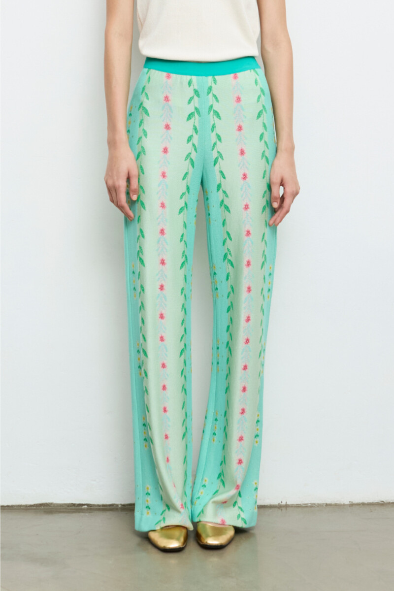 Aldo Martins - Pants Leaves Green | Onbeschrijfelijk Mooie Broek van Aldo Martins