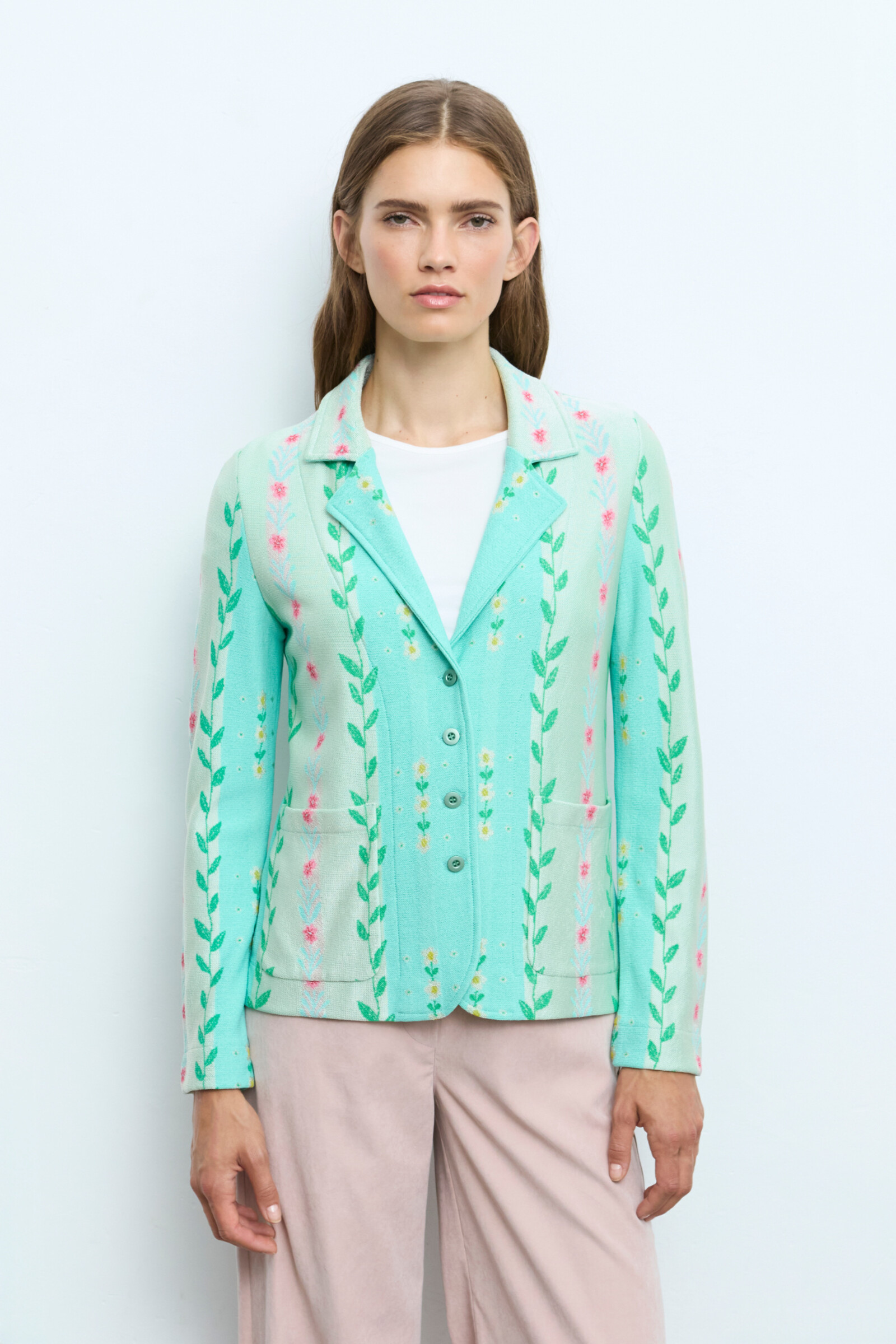 Aldo Martins  Aldo Martins - Jacket Leaves Green | Onbeschrijfelijk Mooi Jasje van Aldo Martins