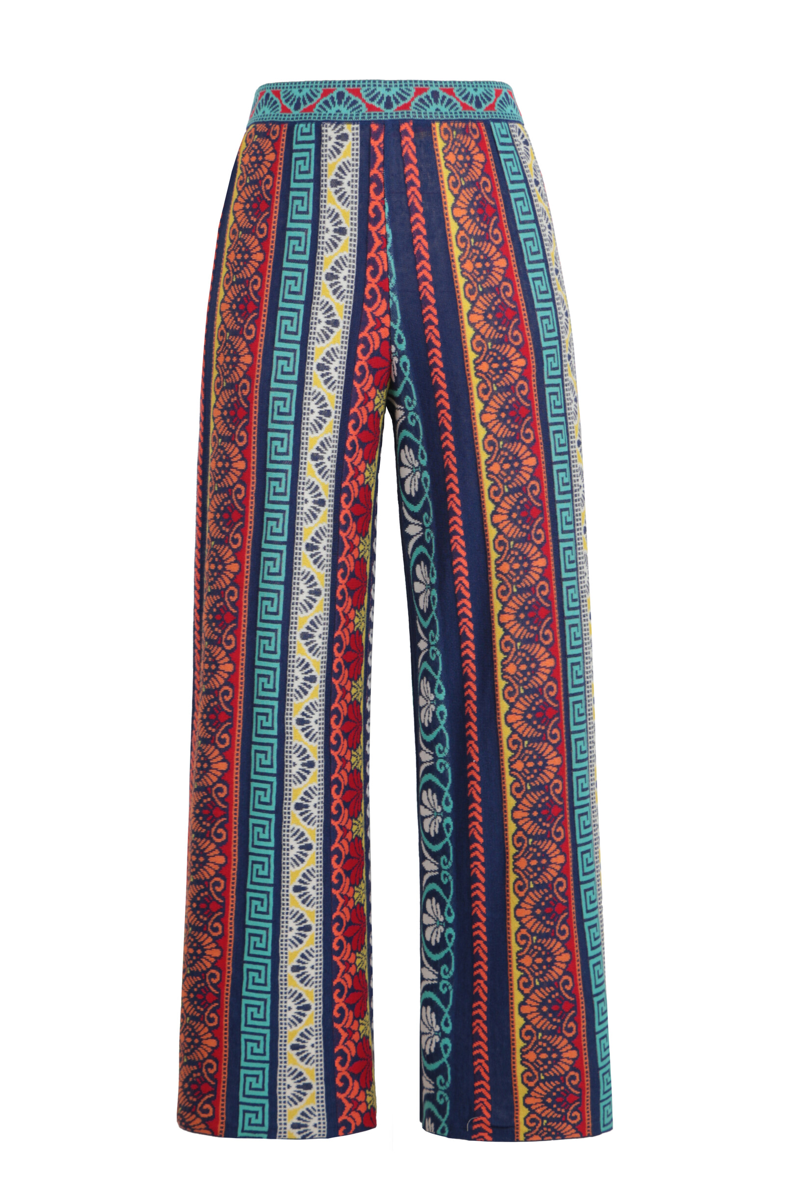 IVKO  Woman IVKO - Pants Mediterranean Pattern Ink | Pantalon Méditerranéen en Coton et Lin