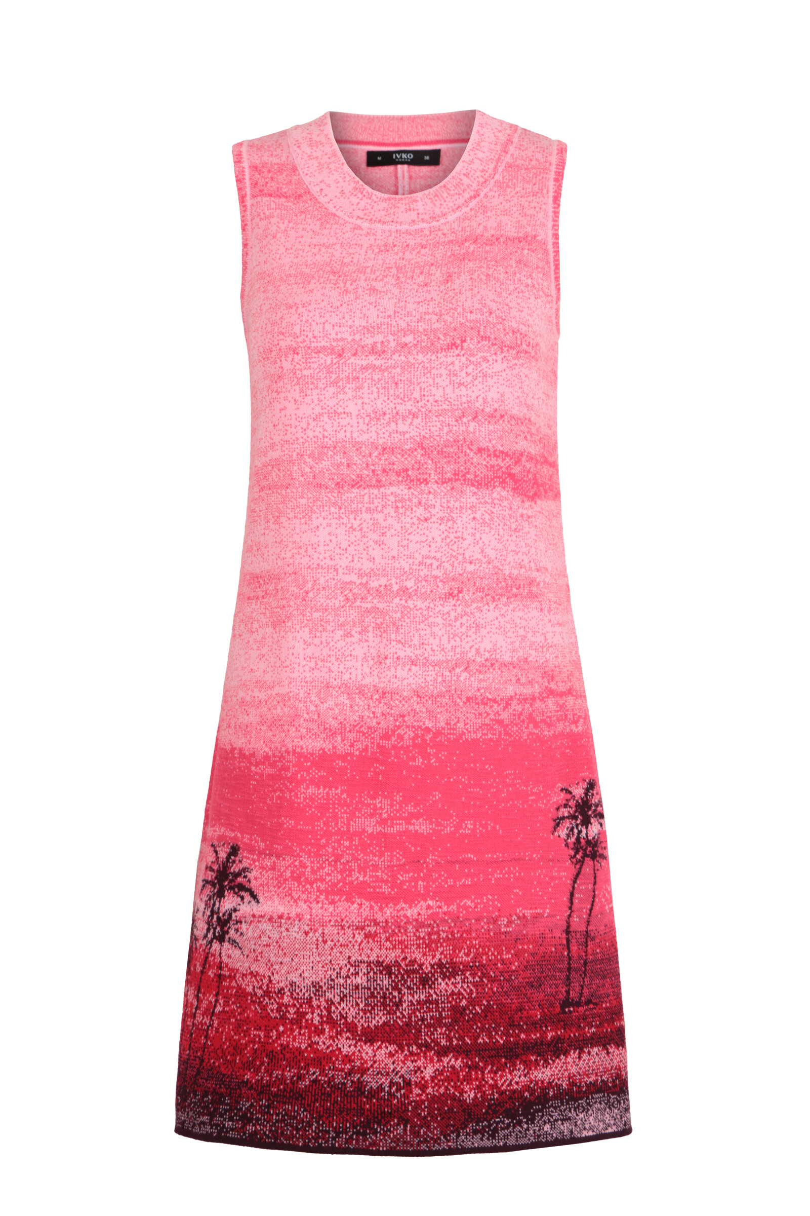 IVKO  Woman IVKO - Jacquard Dress Urban Sun Pattern Pink | Airy and Elegant Summer Dress