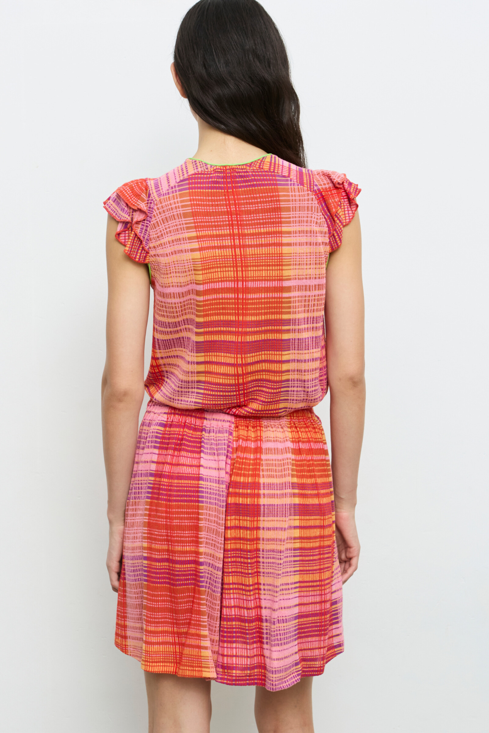 Aldo Martins  Aldo Martins - Shirt Stripes Orange | Shirt Rayé Orange en Bambou et Coton