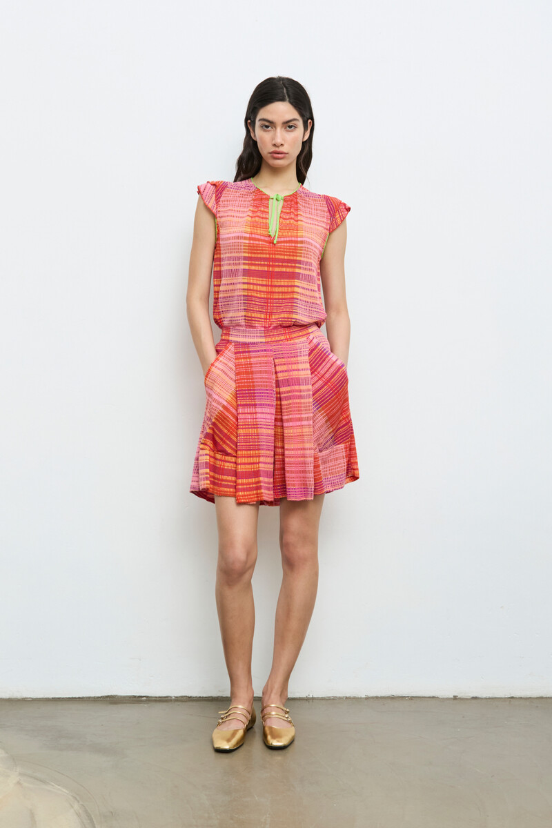 Aldo Martins - Shirt Stripes Orange | Shirt Rayé Orange en Bambou et Coton