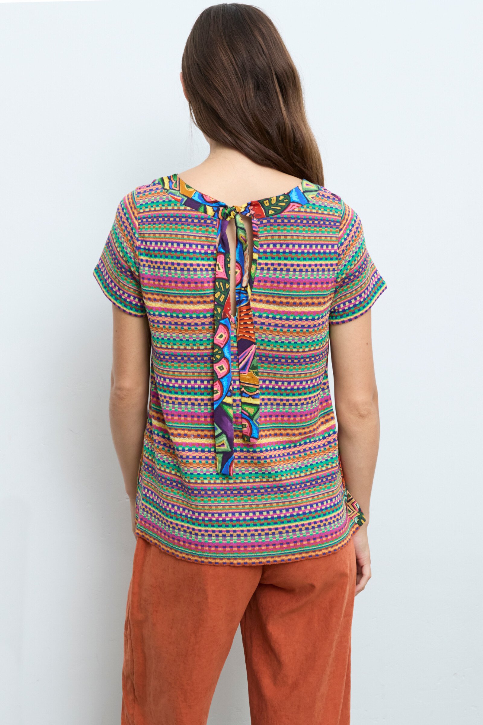 Aldo Martins  Cap Juluca A New Story Aldo Martins - Shirt Abstract Pattern Multicolor | Speels Shirt met Striksluiting