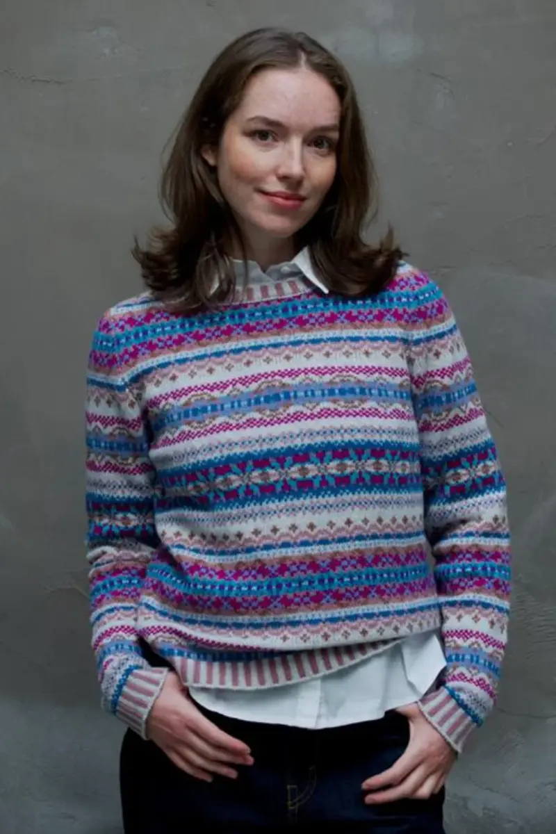 Eribé Kinross Sweater Violet | Luxueuze Trui van 100% Lamswol