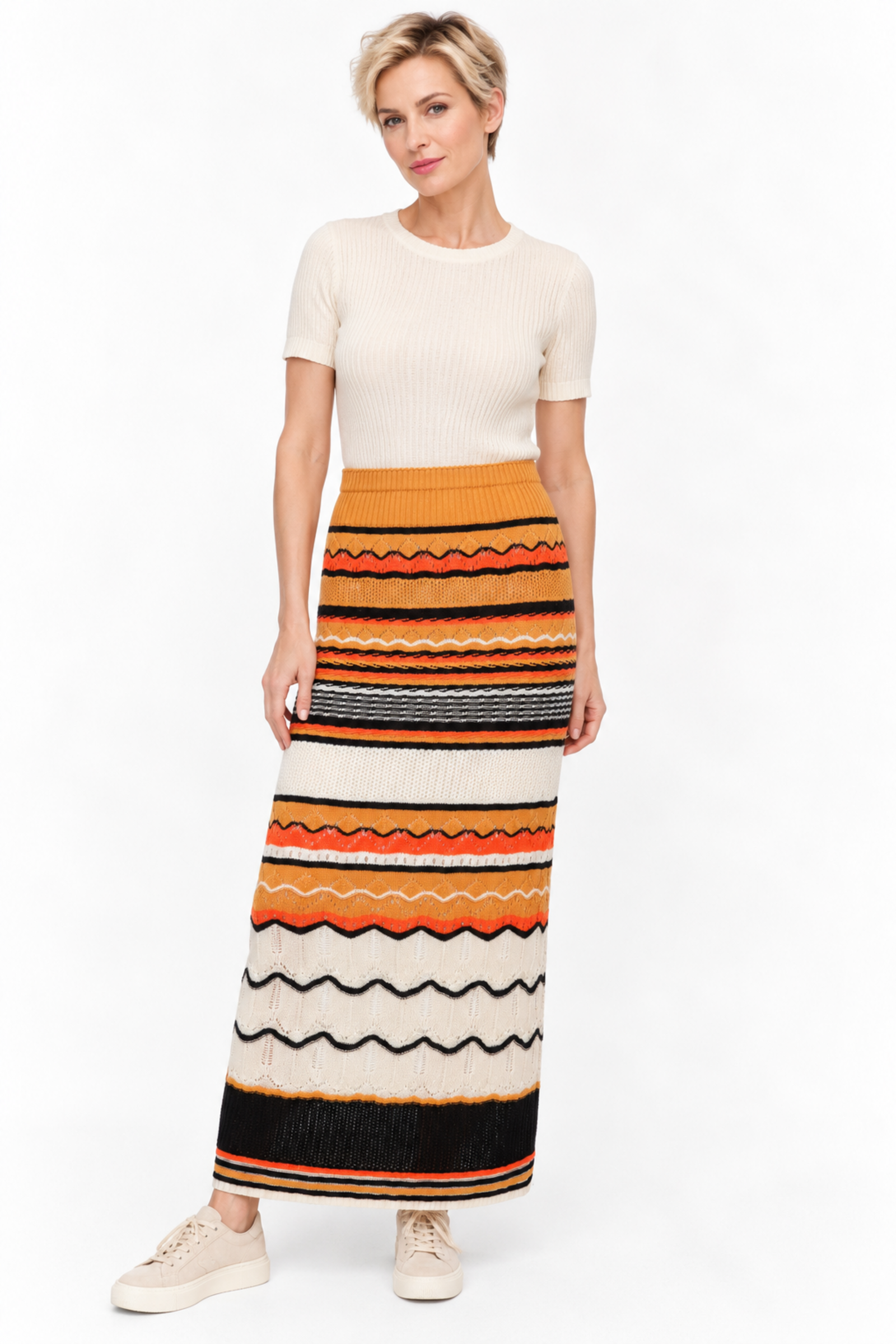 IVKO  Woman IVKO - Skirt Structure Pattern Nougat