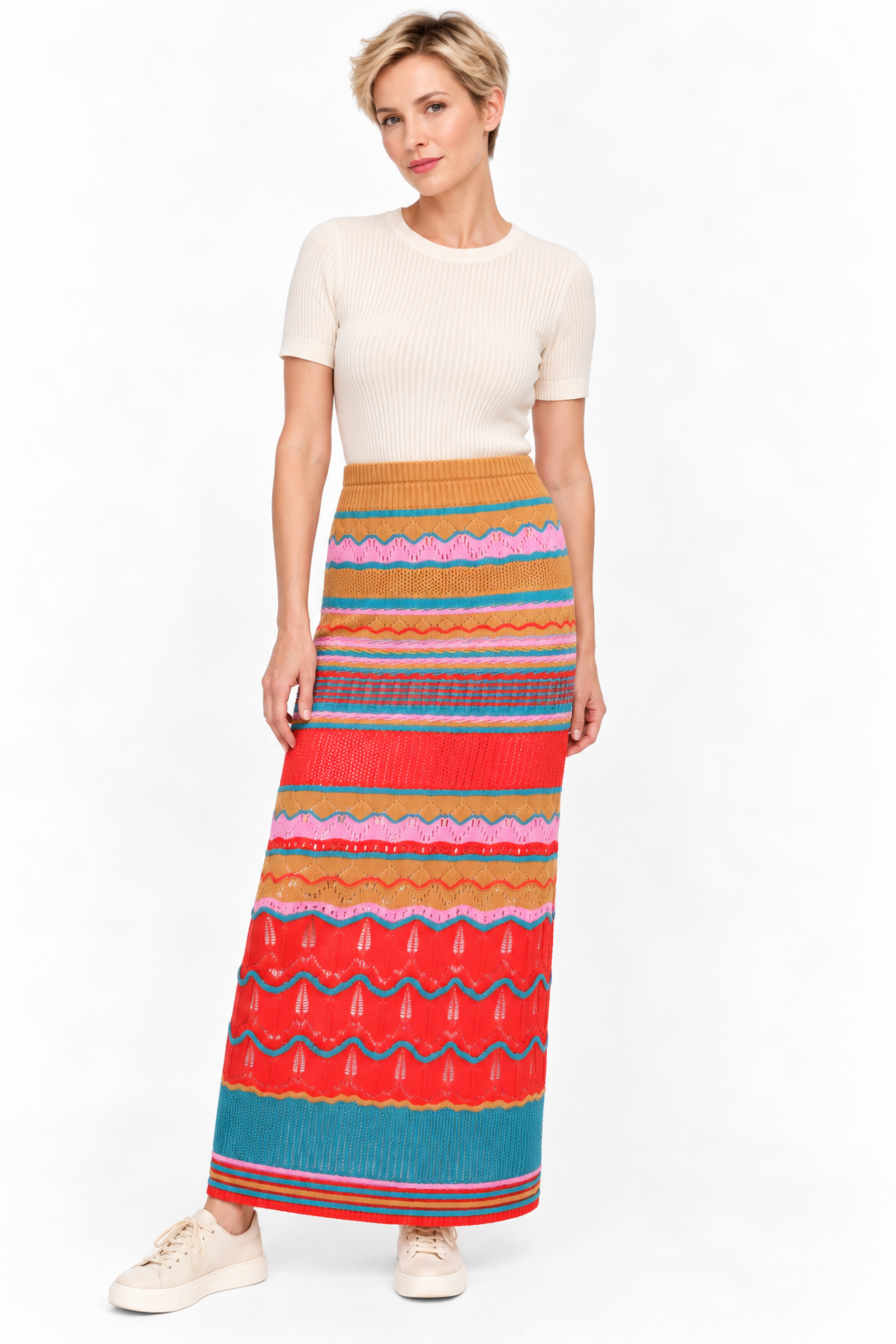 IVKO  Woman IVKO - Skirt Structure Pattern Cinnabar
