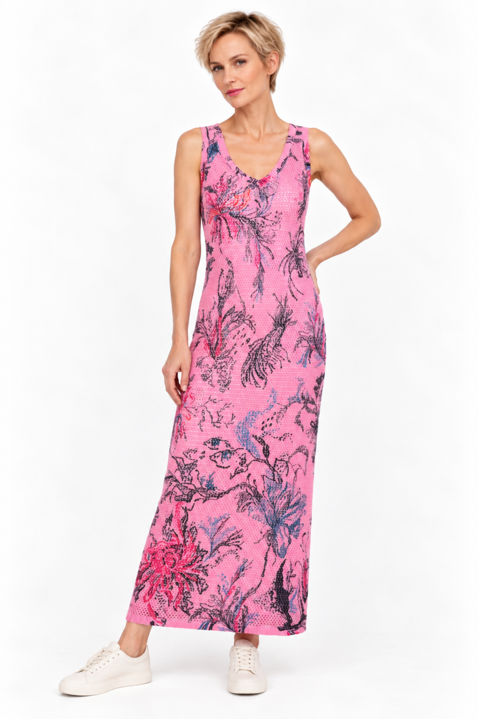 IVKO  Woman IVKO - Printed Dress Seabed Motif Pink