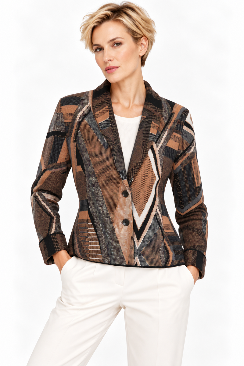 IVKO - Blazer Abstract Pattern Black