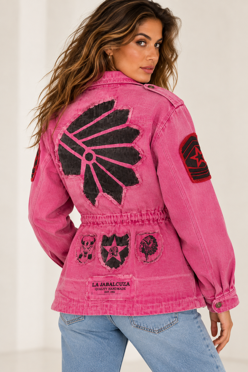 La Jabalcuza - Cargo Jacket Indian Fuchsia