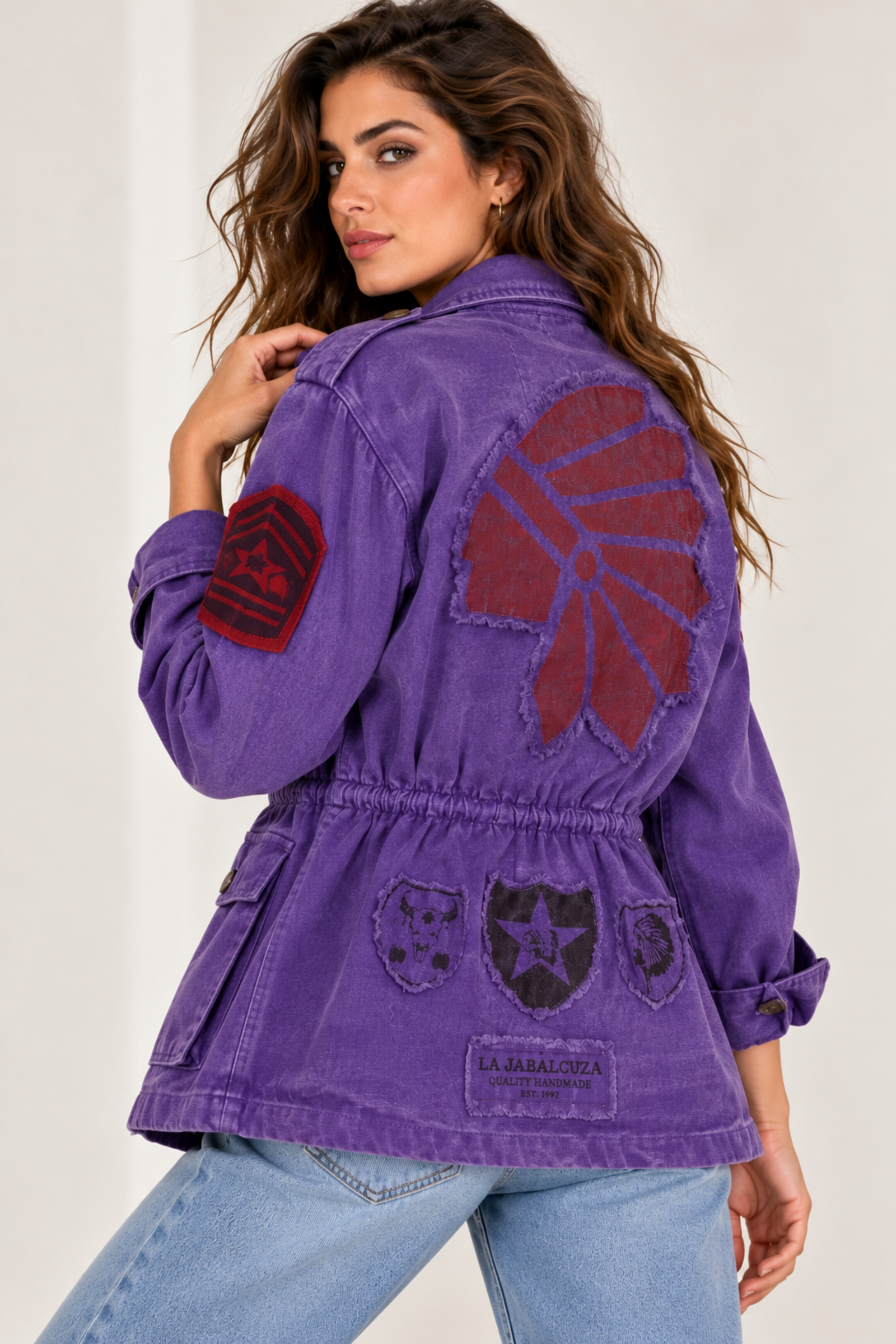 La Jabalcuza La Jabalcuza - Cargo Jacket Indian Purple