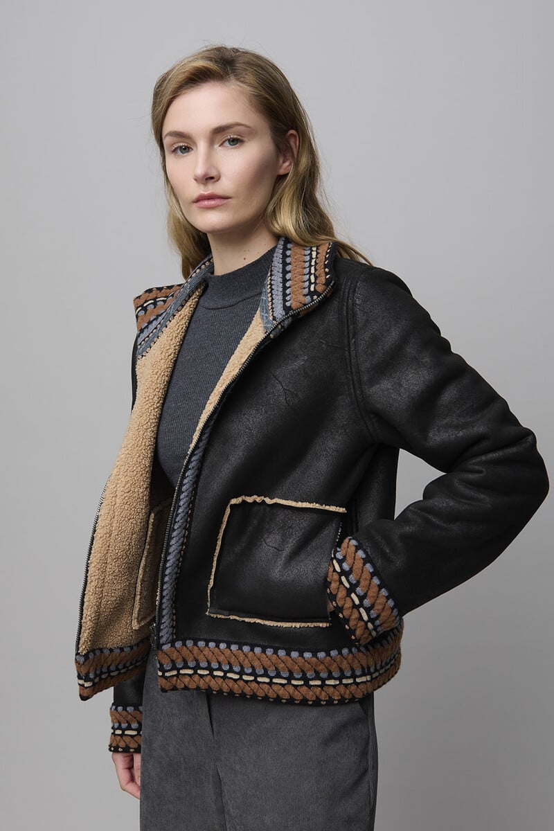 Aldo Martins - Reversible Jacket Brown | Stoer Jasje met Bruine en Zwarte Buitenkant