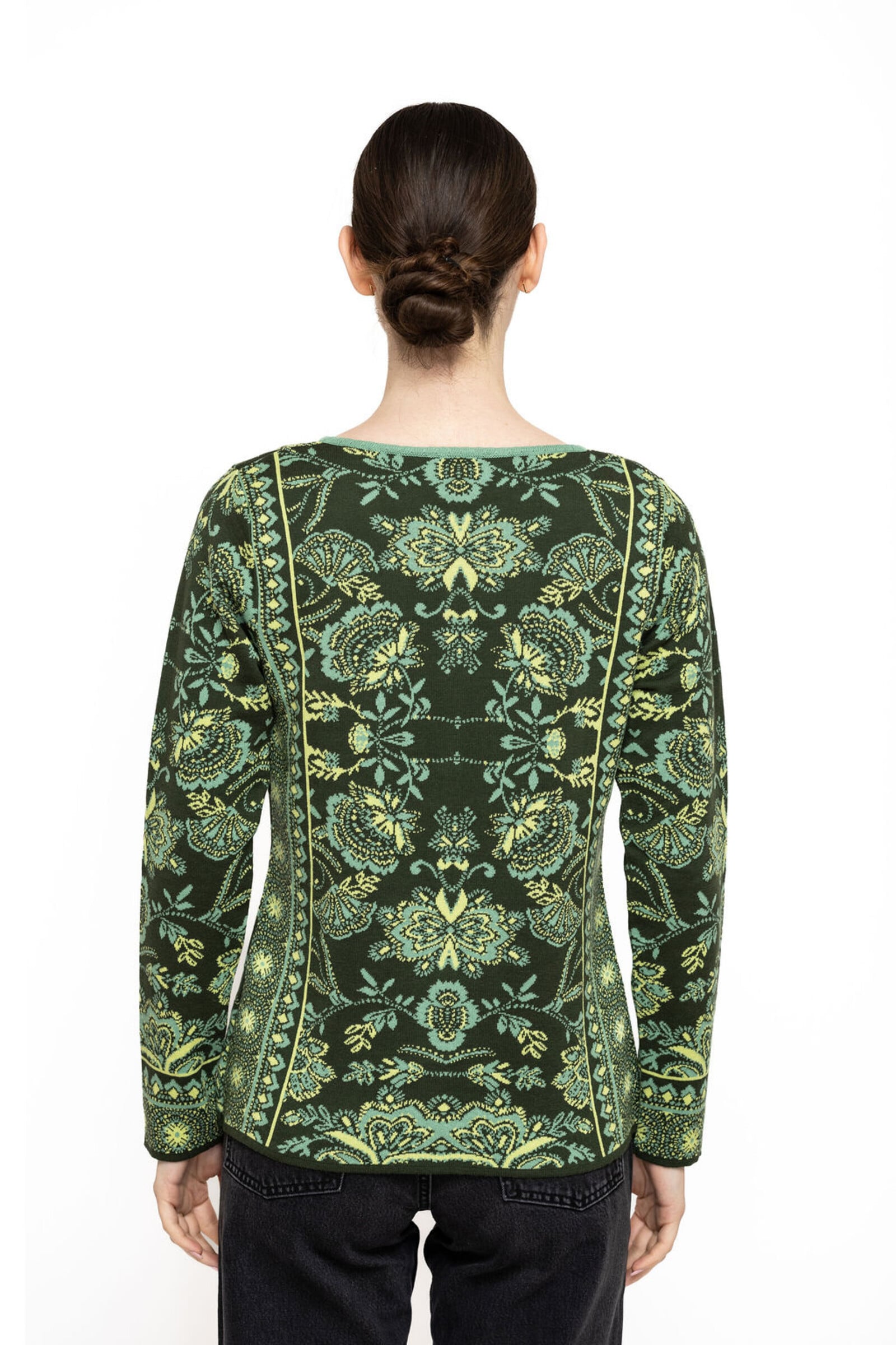 KOOI Knitwear KOOI Knitwear - Cardigan Anat Green | Gilet Vert en 100 % Coton Biologique