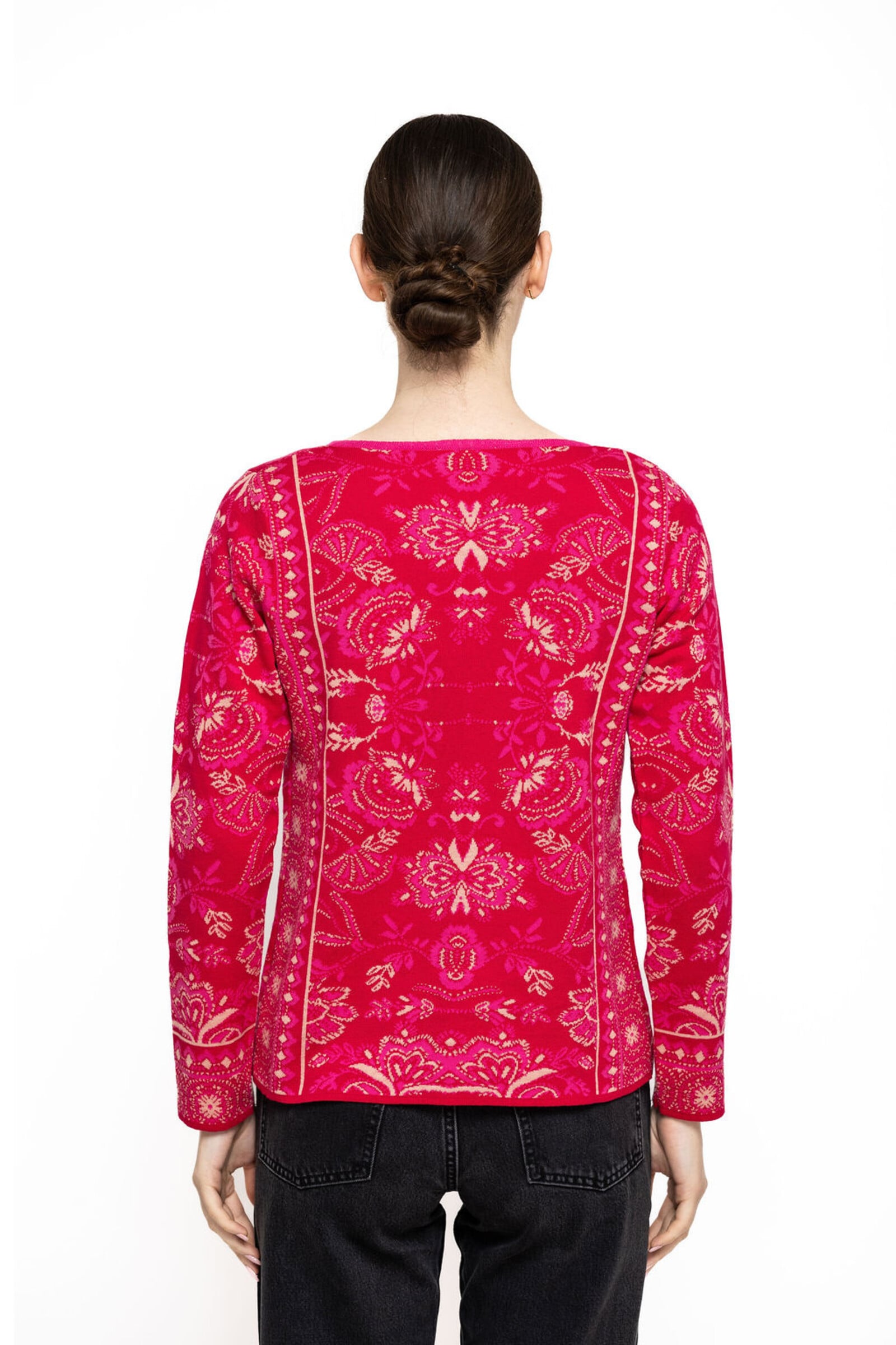 KOOI Knitwear KOOI Knitwear - Cardigan Anat Pink | Gilet Rose en 100 % Coton Biologique